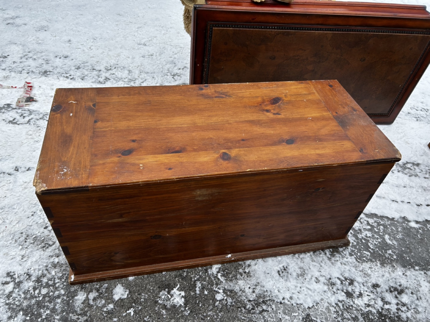Vintage Wooden Storage Trunk/Chest