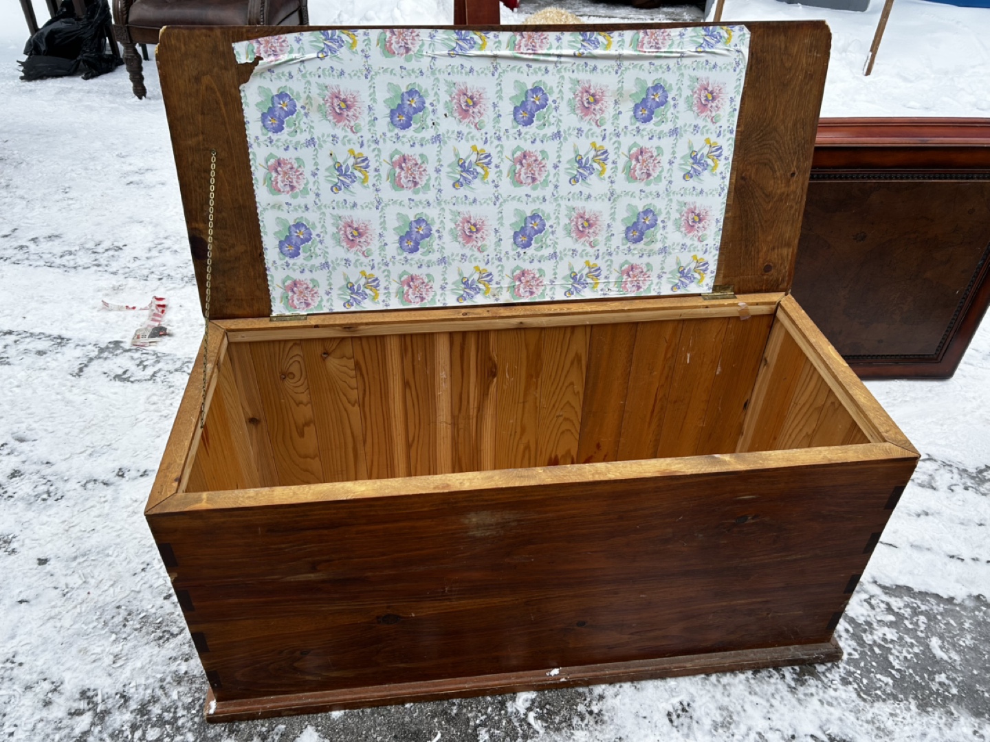 Vintage Wooden Storage Trunk/Chest - photo 2