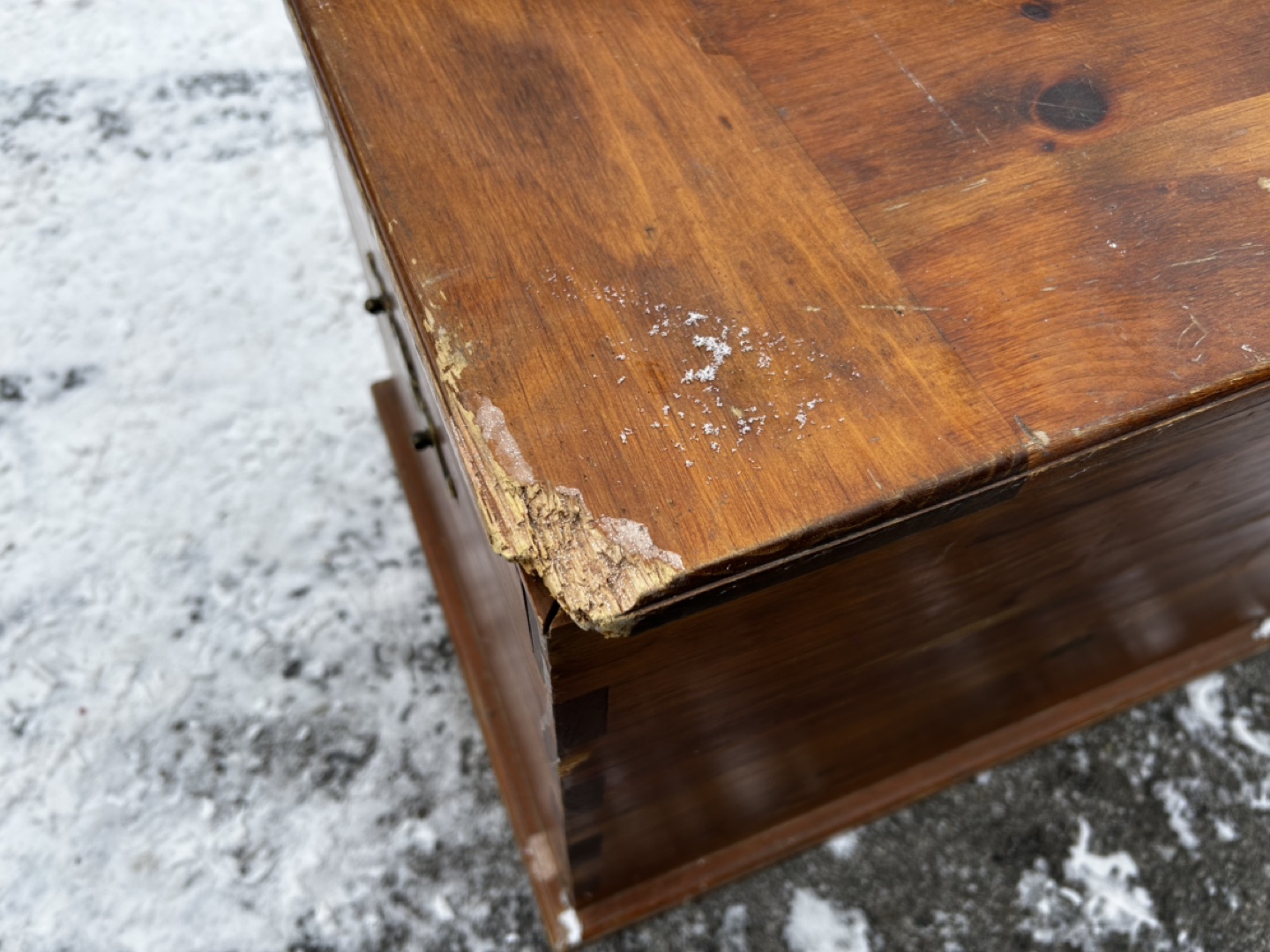 Vintage Wooden Storage Trunk/Chest - photo 4