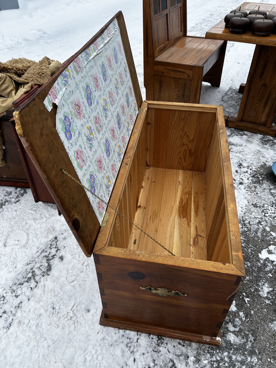 Vintage Wooden Storage Trunk/Chest - photo 3