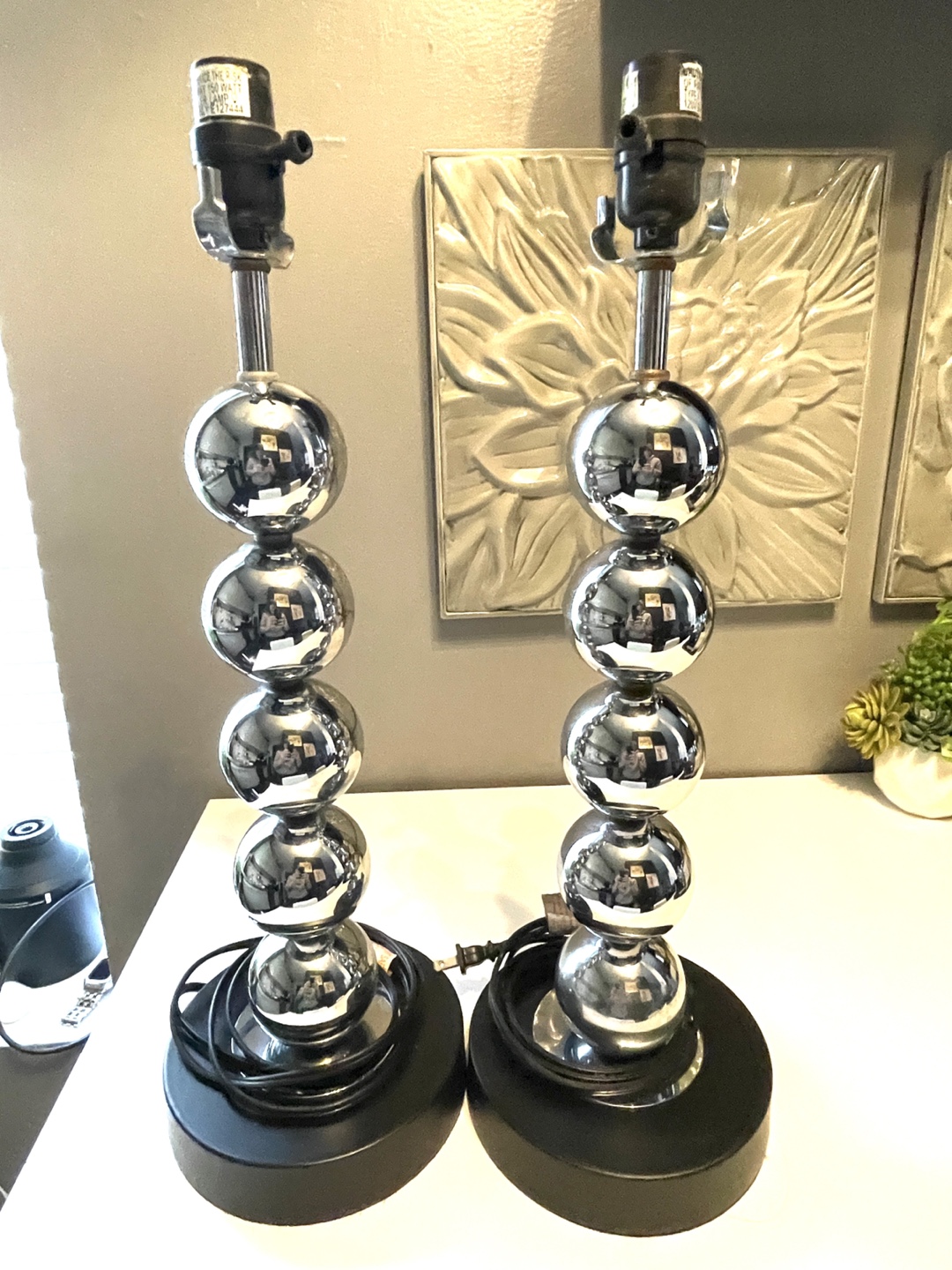 Stylish chrome lamps - photo 2