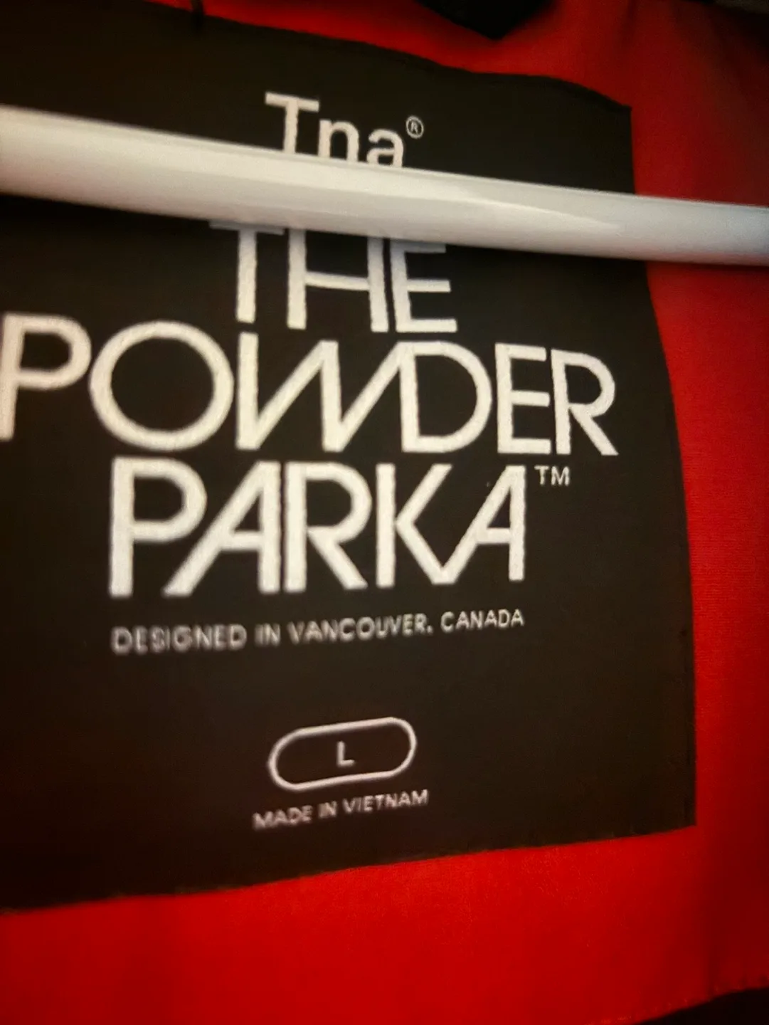 Tna The Powder Parka - Size Large - Red image indicator(3)