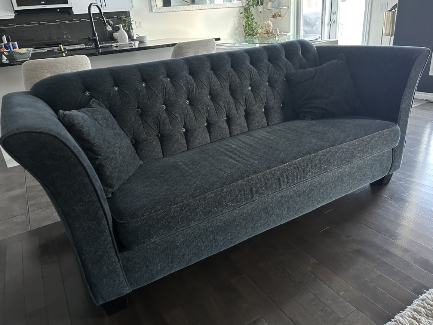 Dark Navy & Grey Couches - photo 2