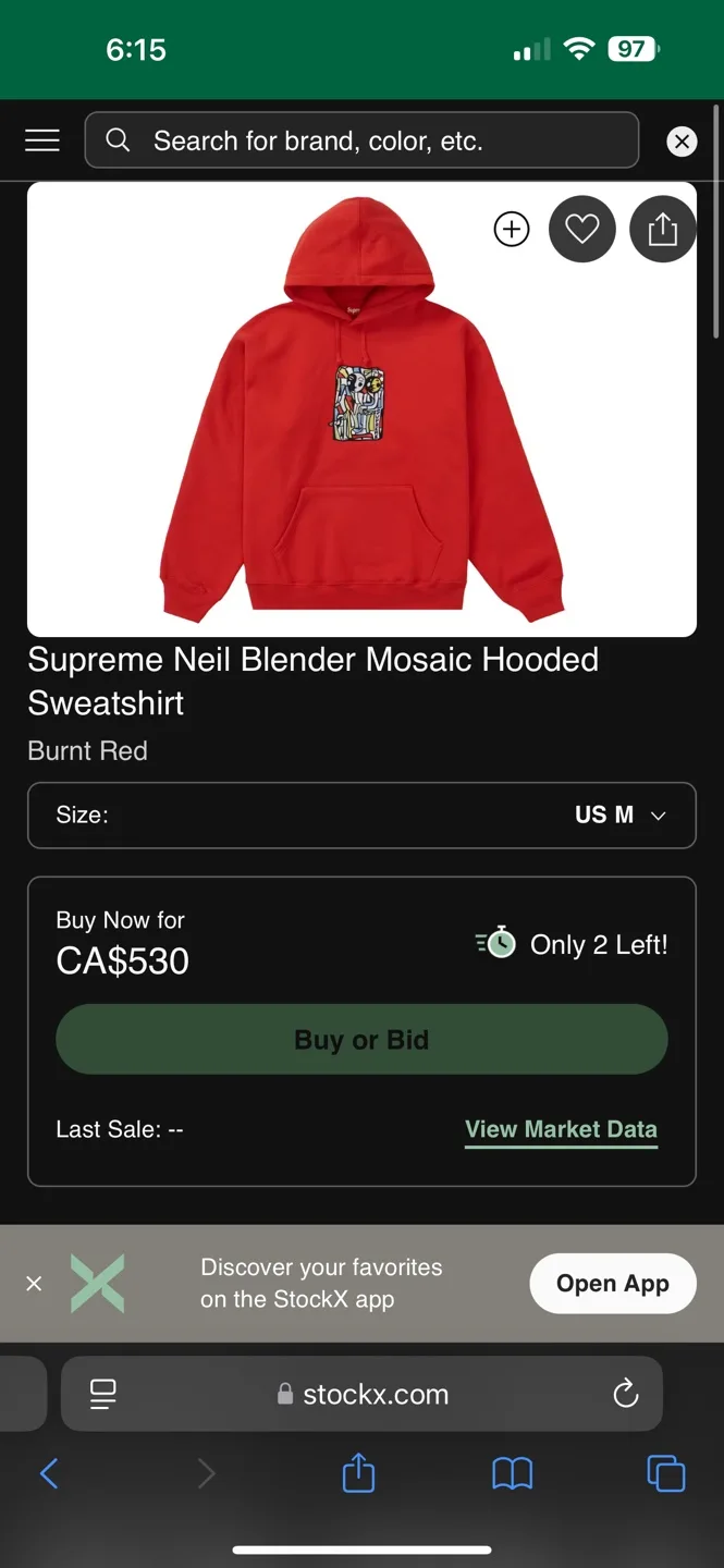 FW23 Supreme Neil Blender Mosaic Hoodie image indicator(7)
