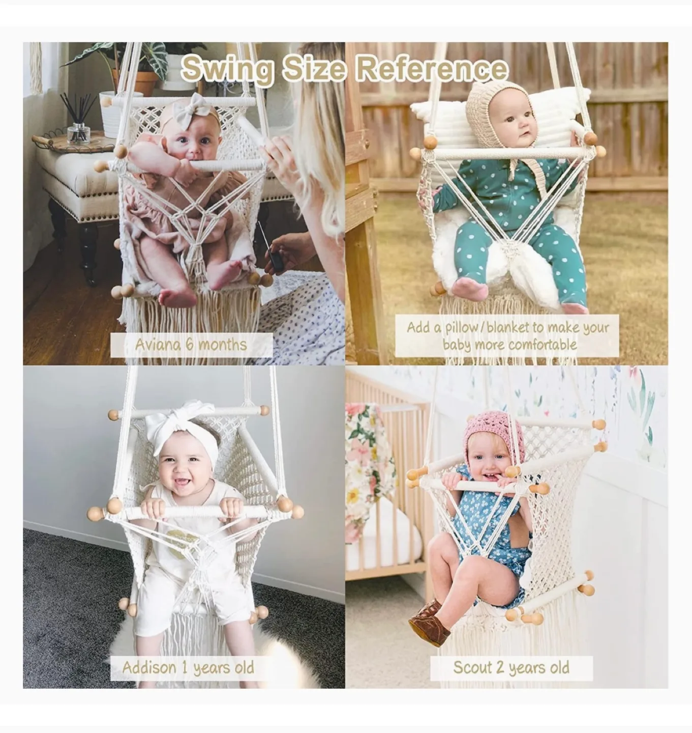 Funny supply hanging swing seat hammock chair image indicator(4)