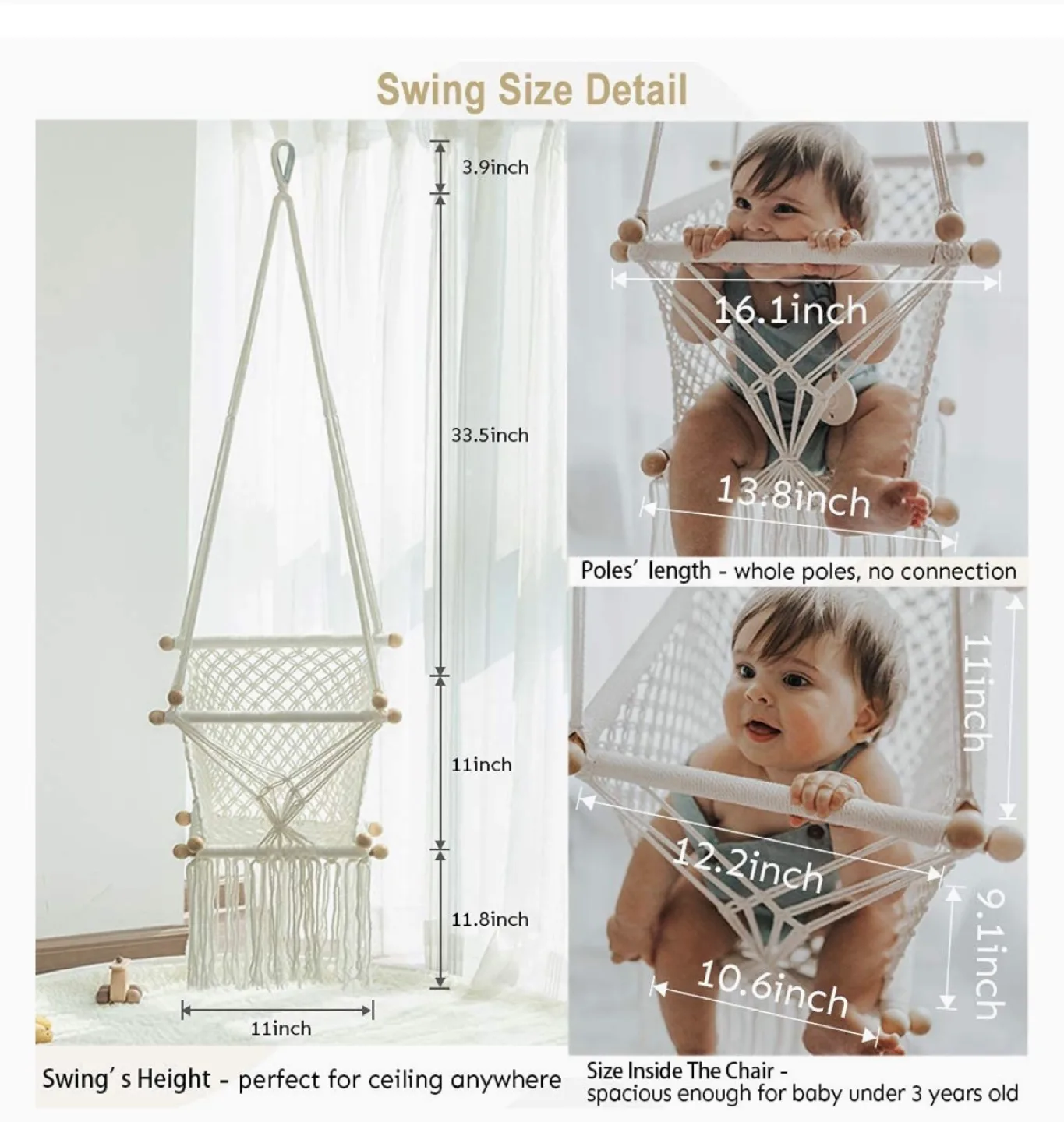 Funny supply hanging swing seat hammock chair image indicator(6)