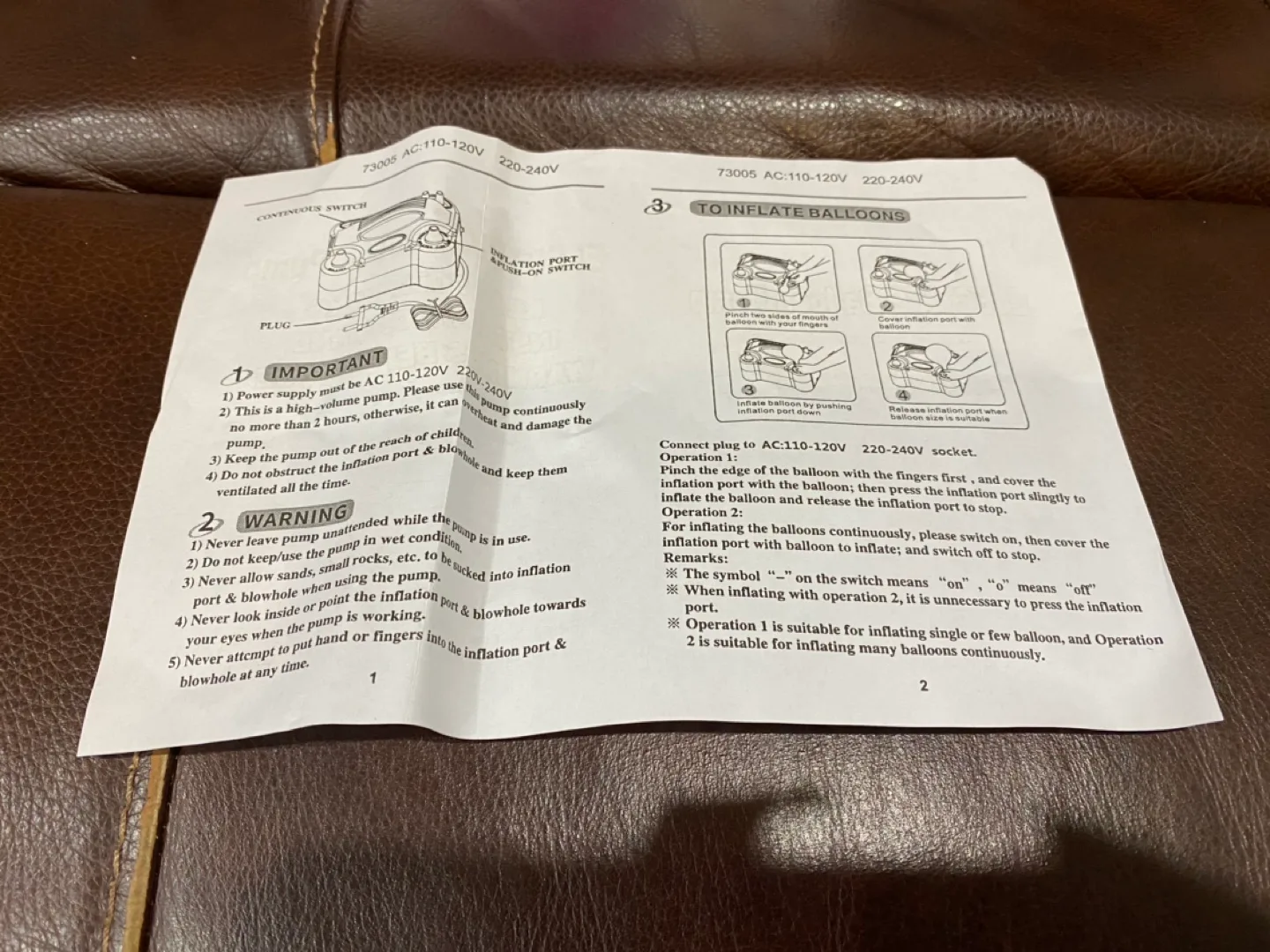 Electric Balloon Pump - For rent $5 image indicator(5)