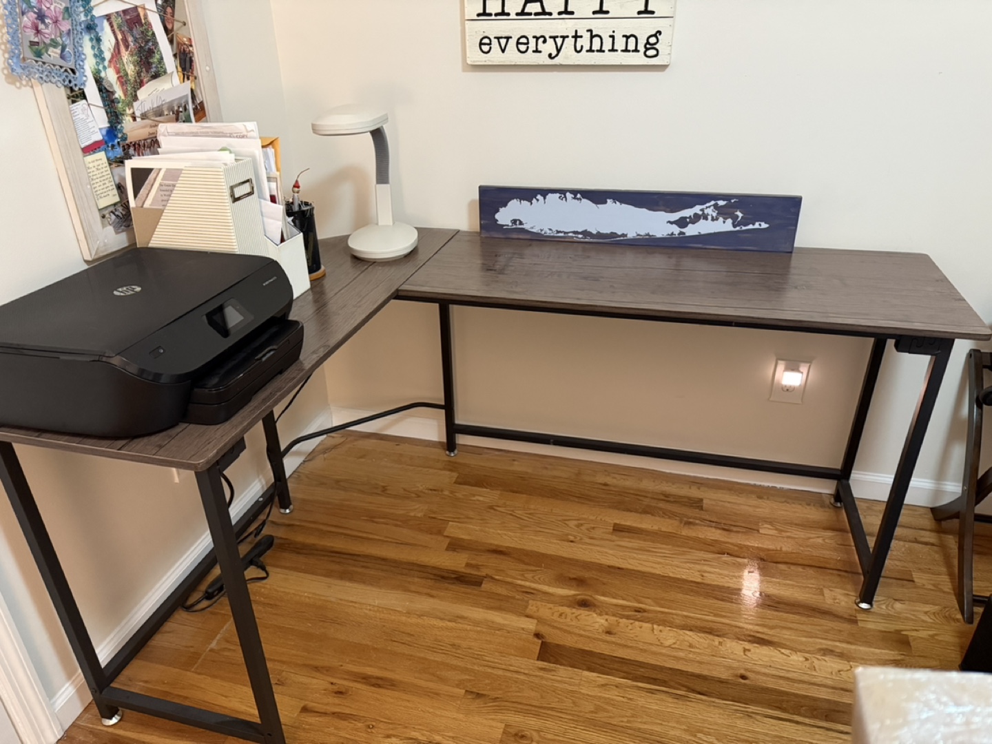 L shaped desk 66” x 47 1/2” - photo 2