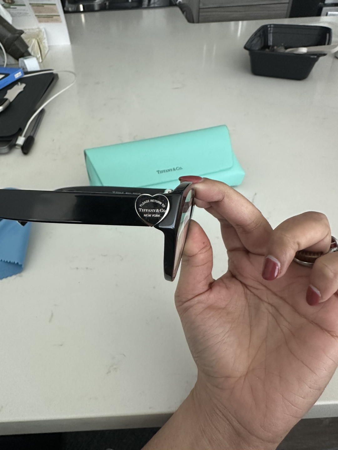 Tiffany & Co. Black Cat Eye Glasses - photo 4
