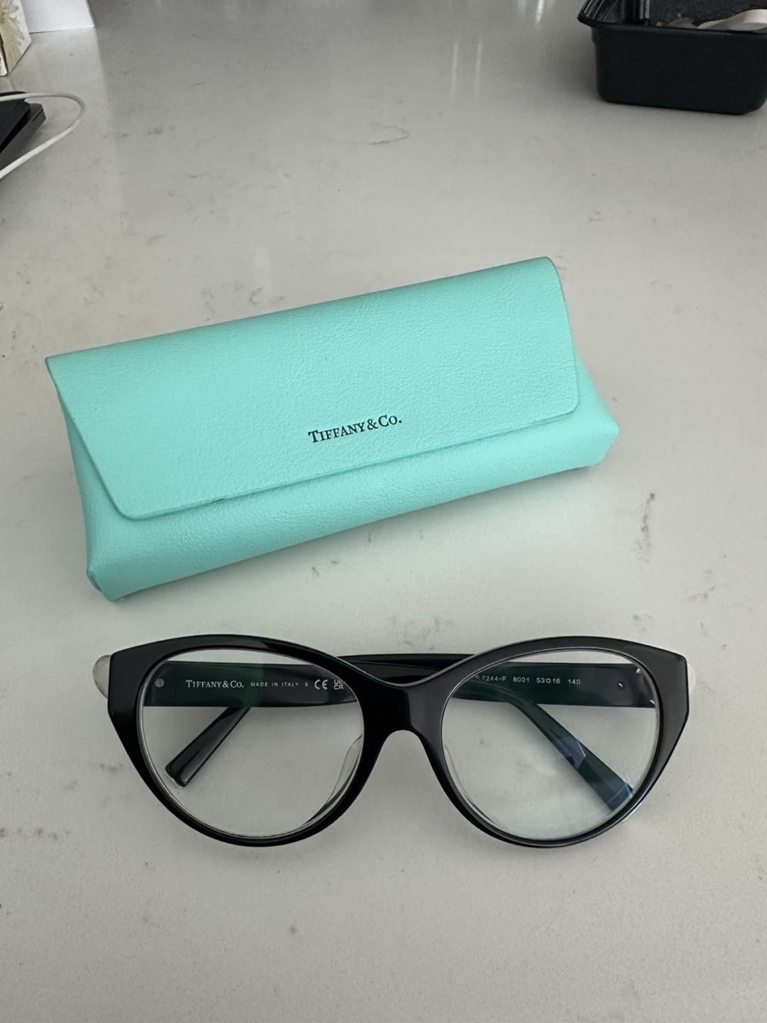 Tiffany & Co. Black Cat Eye Glasses