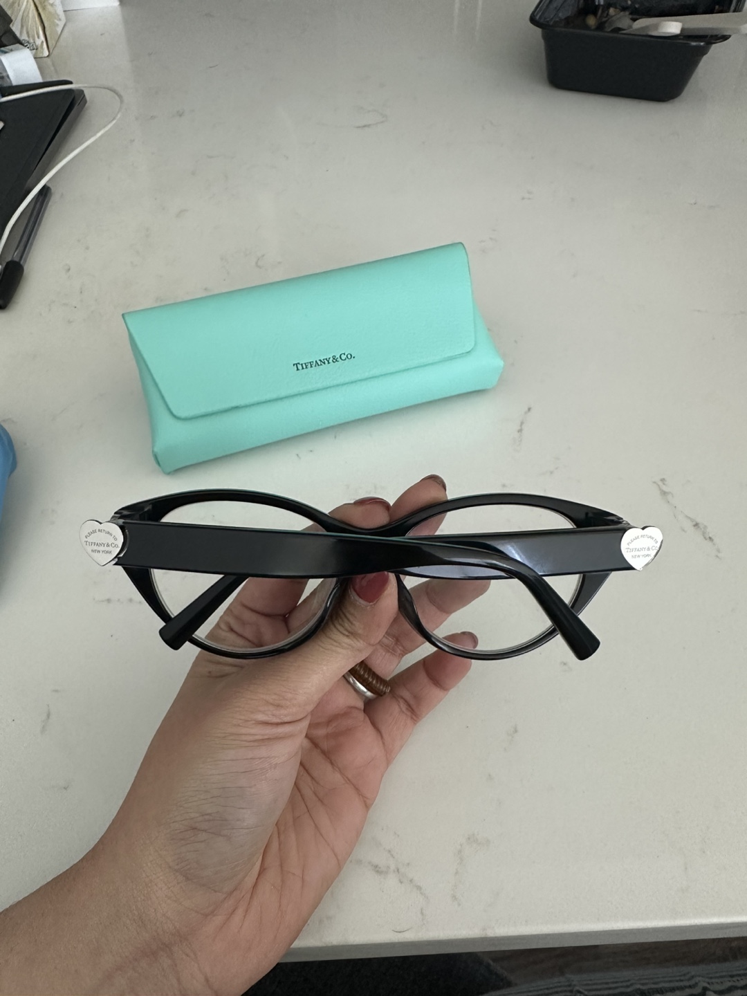 Tiffany & Co. Black Cat Eye Glasses - photo 2