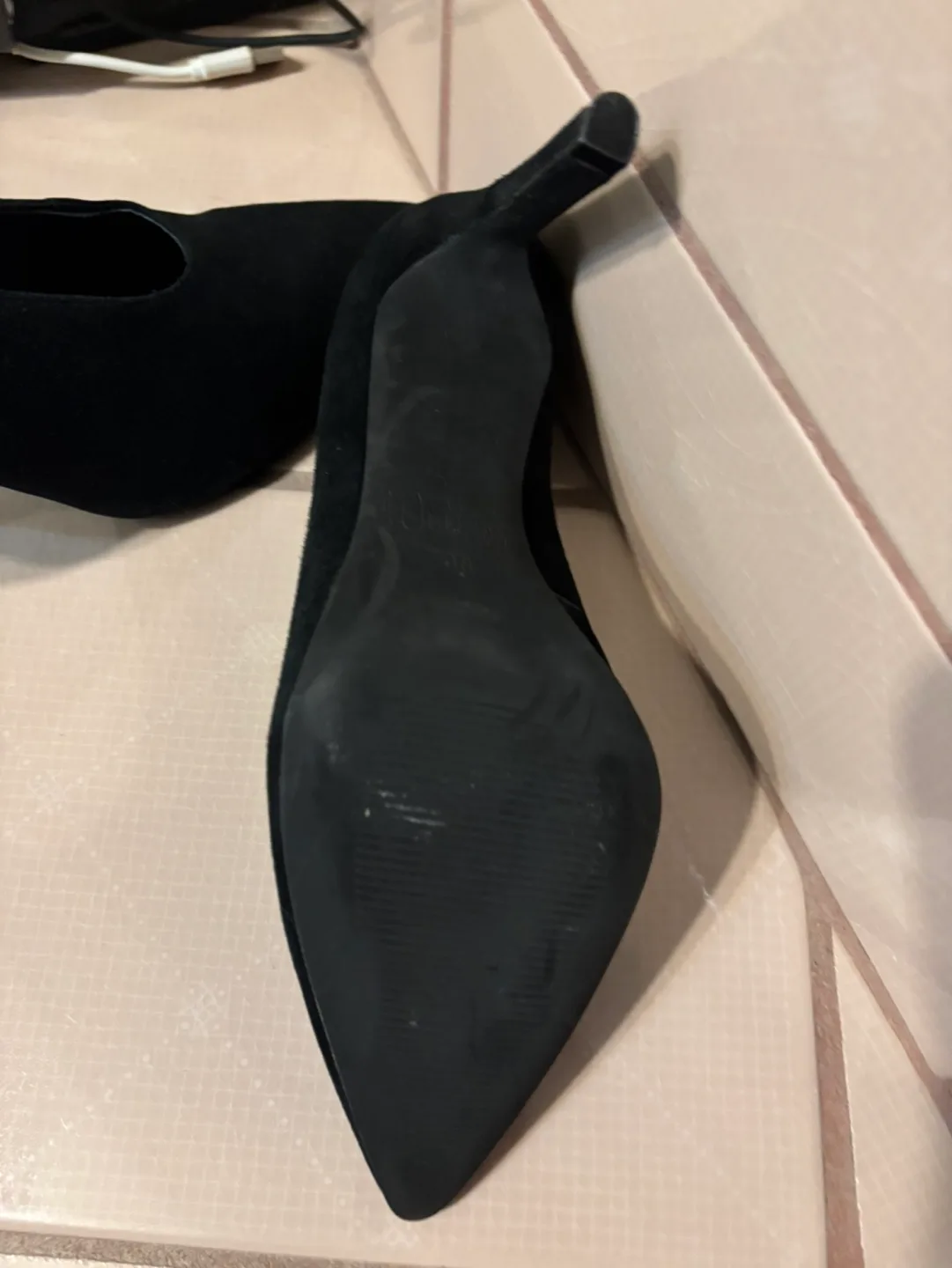 Wittner Black Suede Pointed Toe Heels image indicator(6)