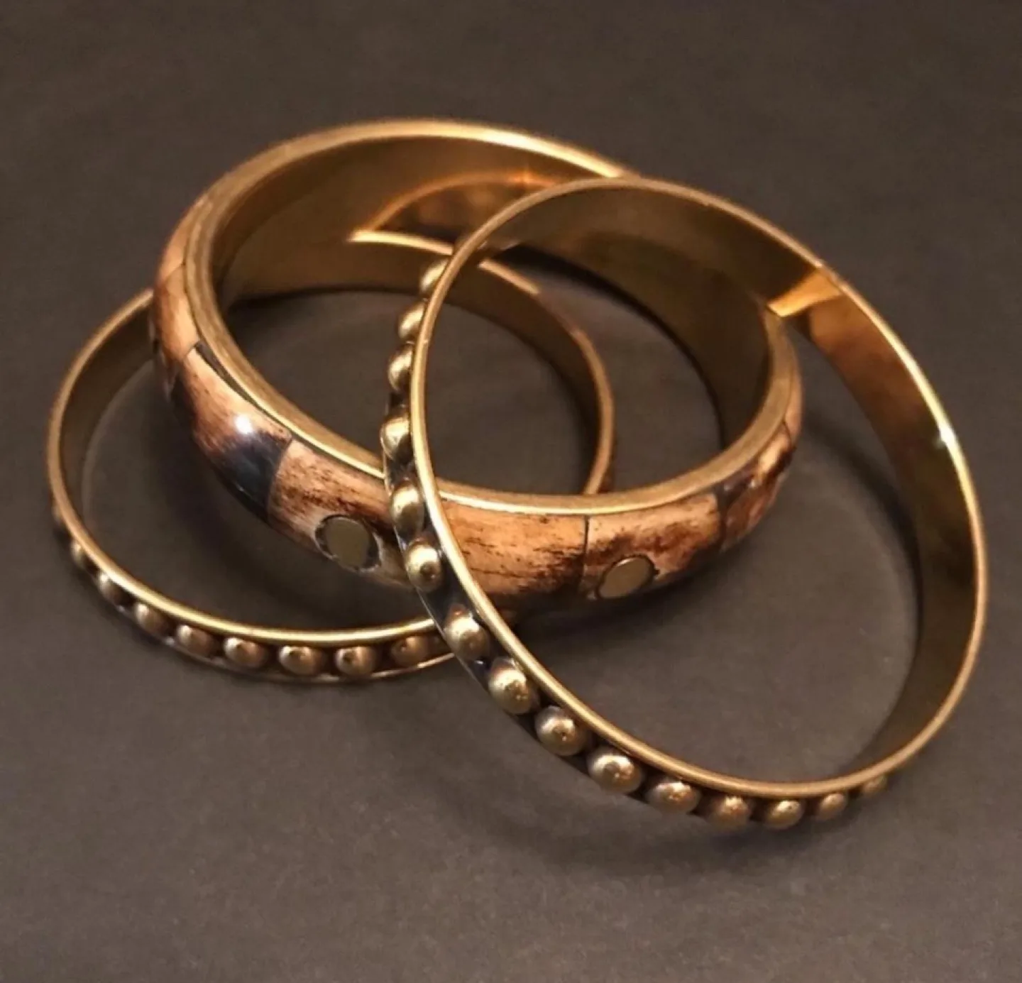 Assorted Unique Bangles - Resin, Beaded, and Stone image indicator(8)