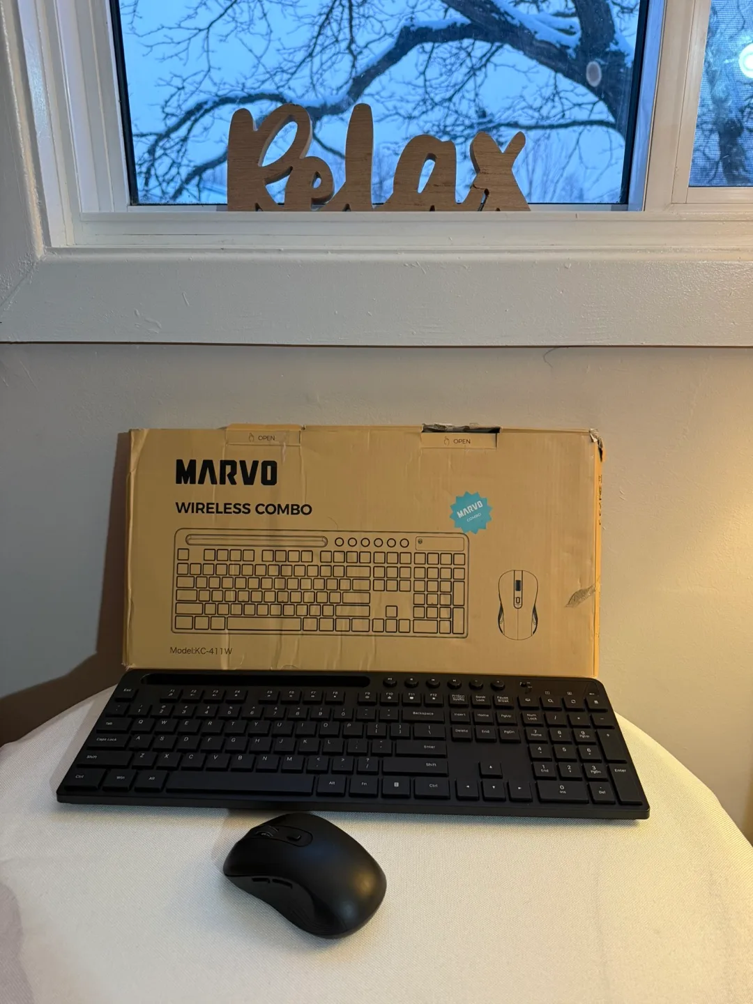 Marvo Wireless Keyboard and Mouse Combo