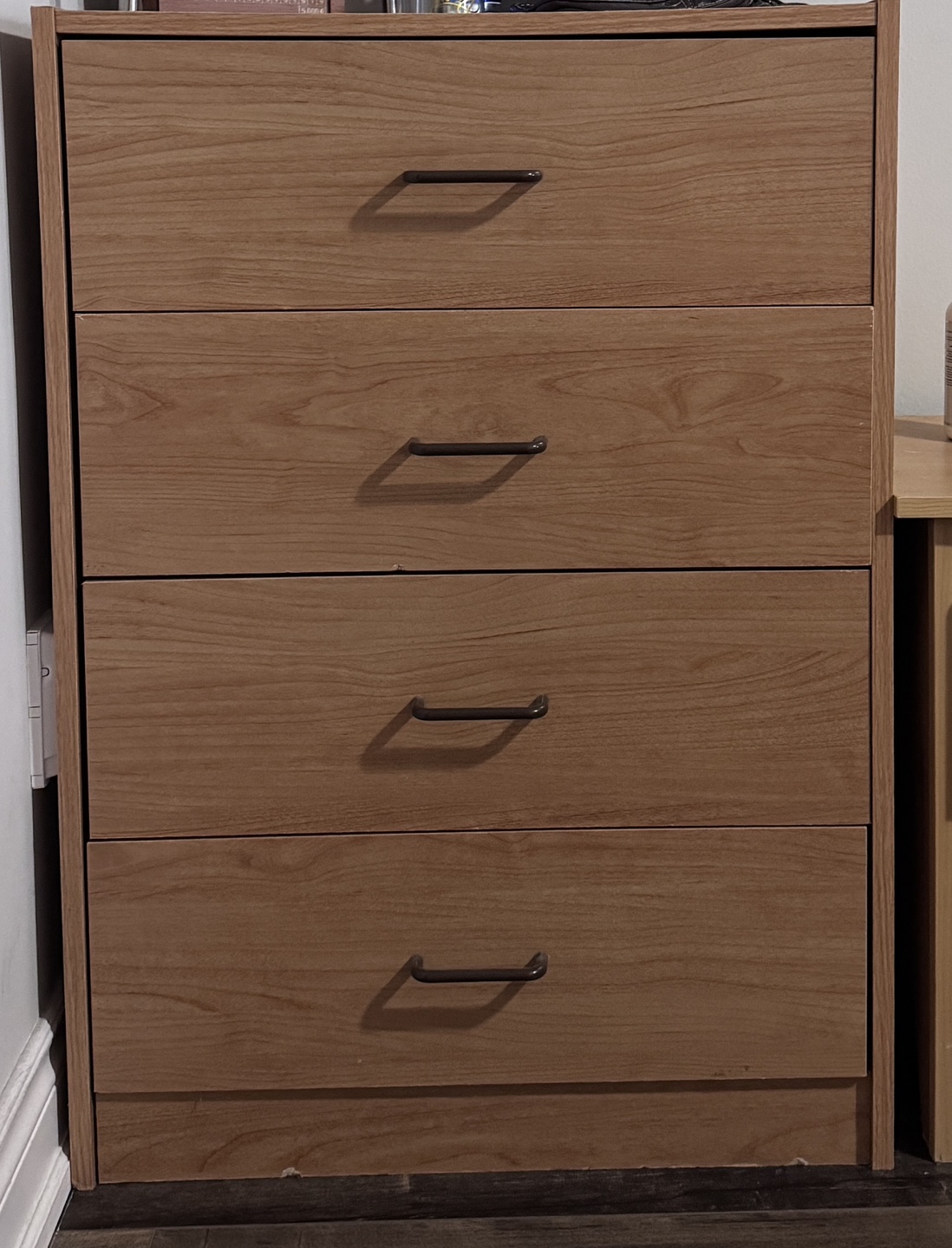 Four-Drawer Wooden Chest