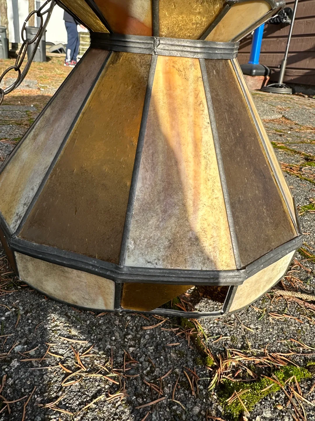 Vintage Tiffany Style Stained Glass Hanging Lamp image indicator(3)