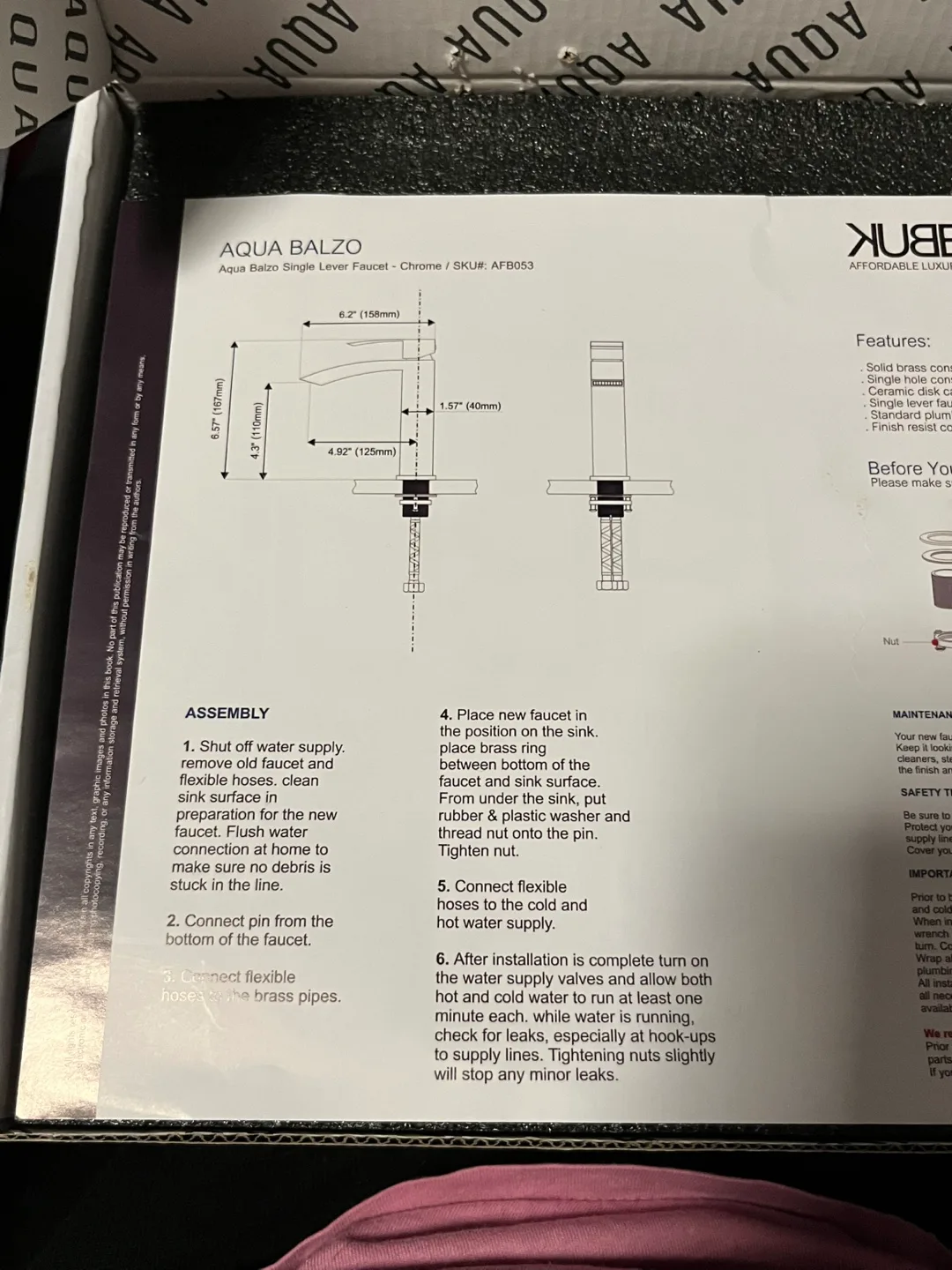 Single Lever Faucet image indicator(6)