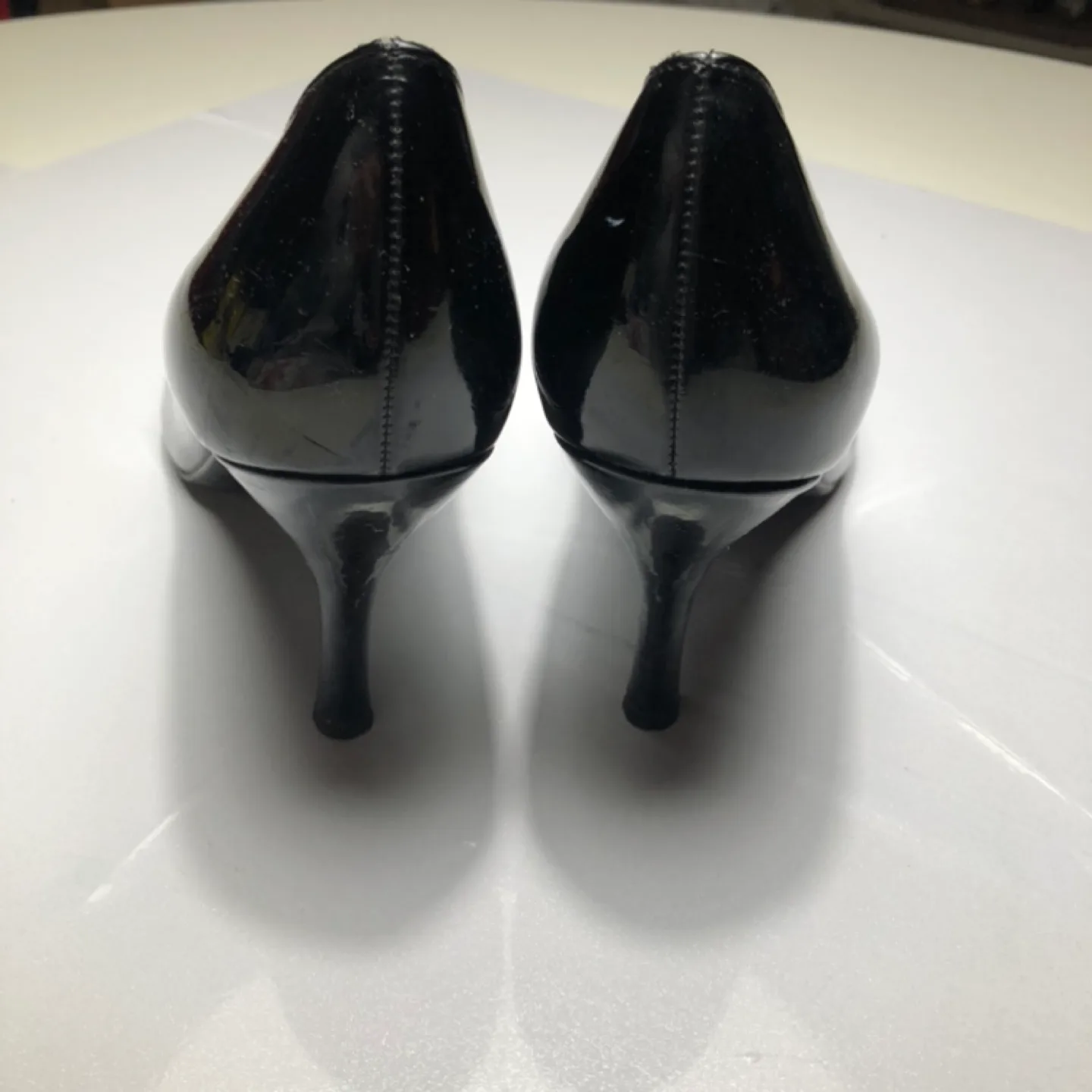 Black Patent Leather Franco Sarto “Raisin” Heels image indicator(2)