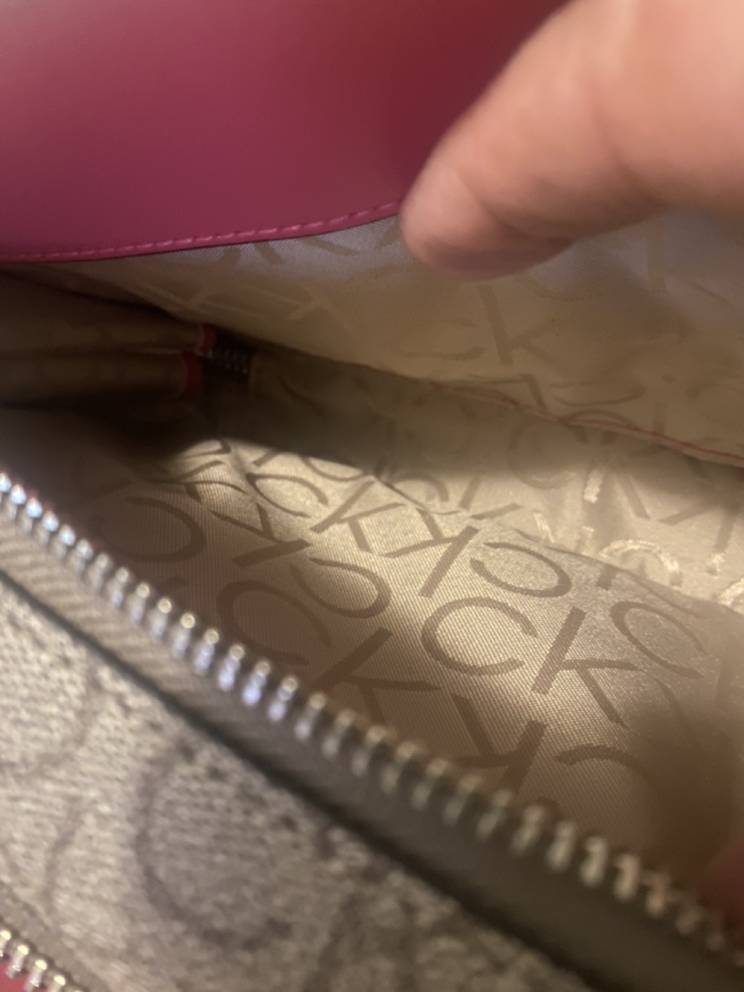 Calvin Klein Pink and Beige Crossbody Bag - photo 4
