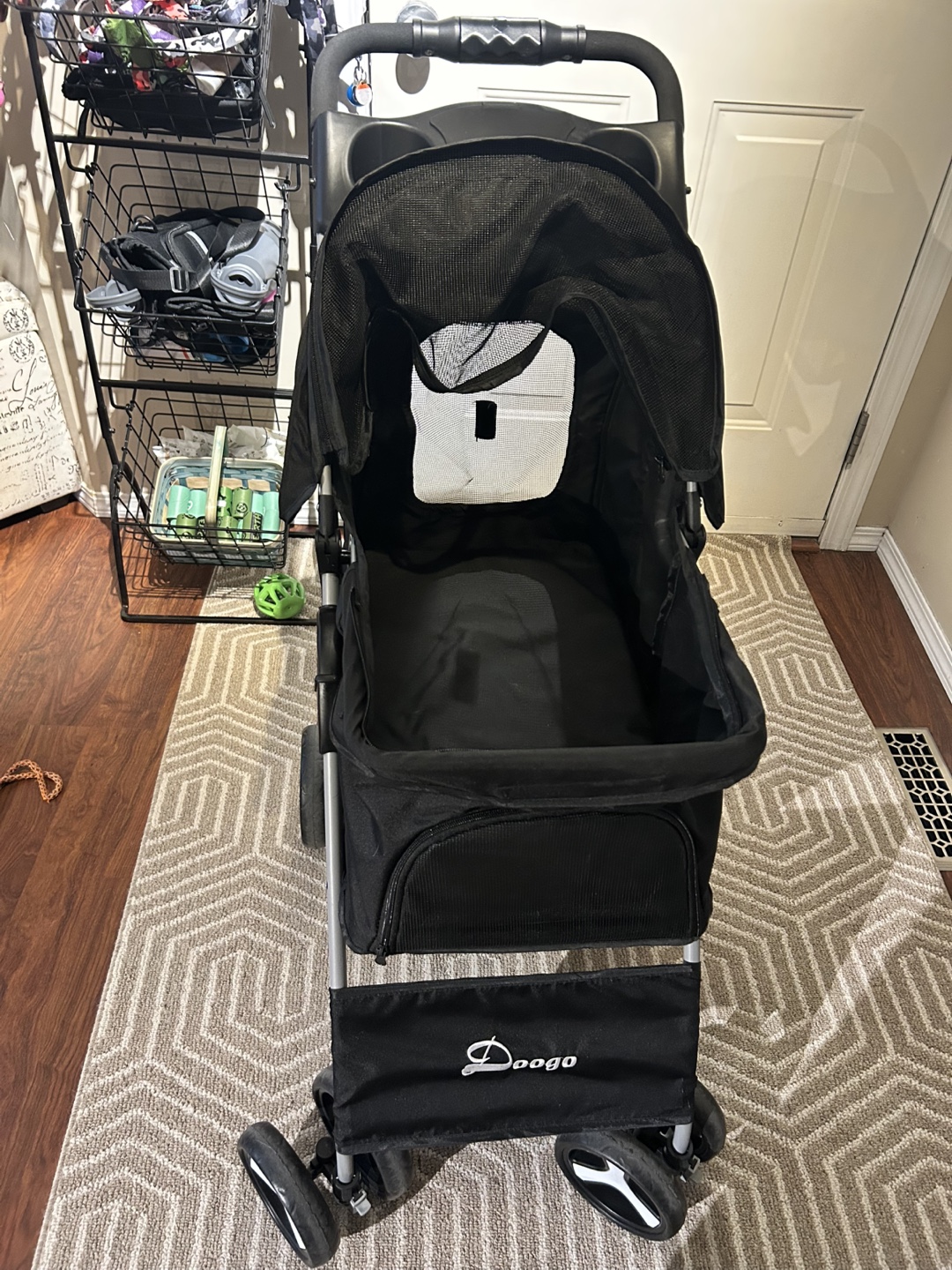 Dog stroller, pet carrier, black - photo 2