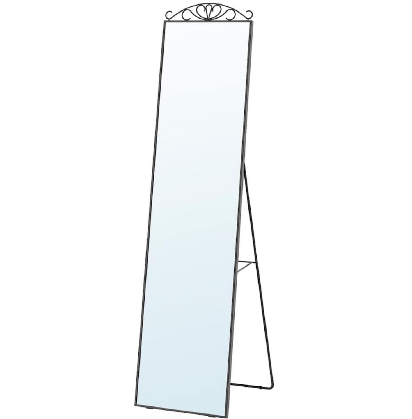 IKEA Standing Black Metal Frame Mirror