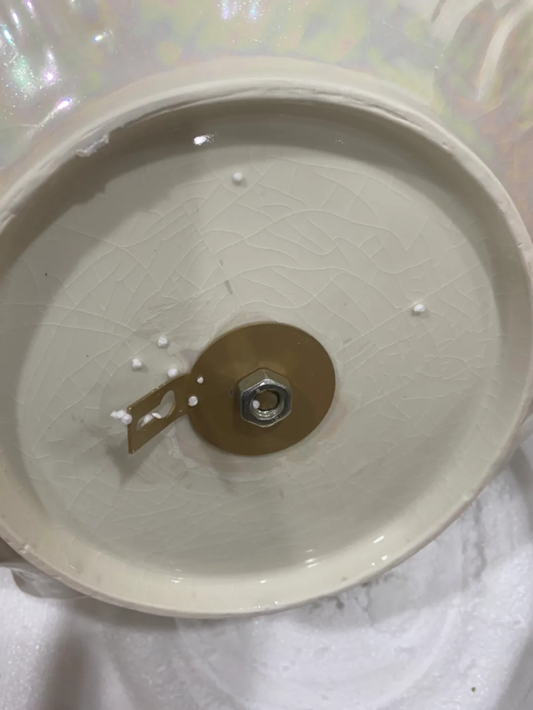 Stunning Two-Tiered Ceramic Flower wall hanging accent image indicator(2)