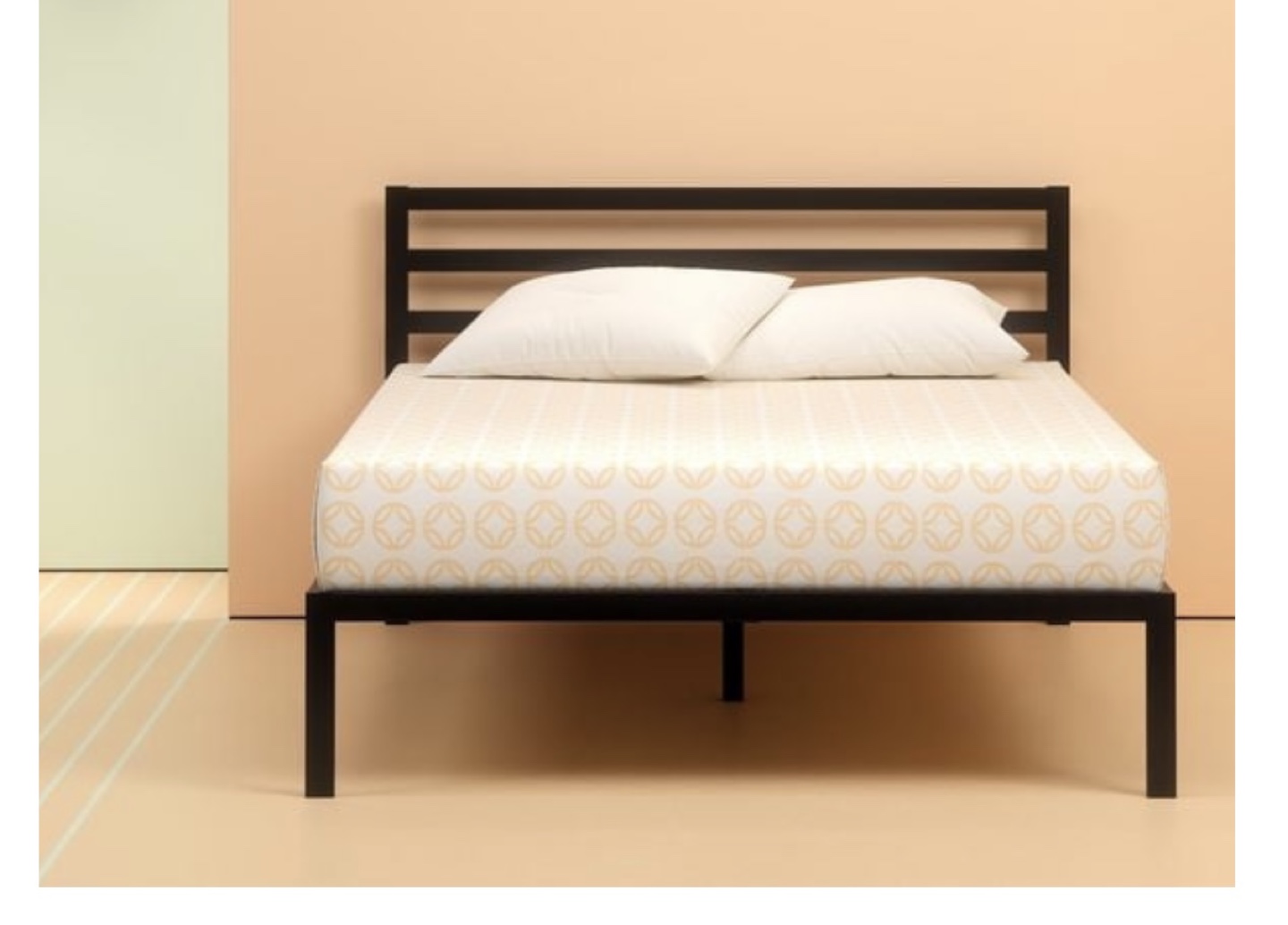 Queen Metal Platform Bed Frame - Black - photo 2