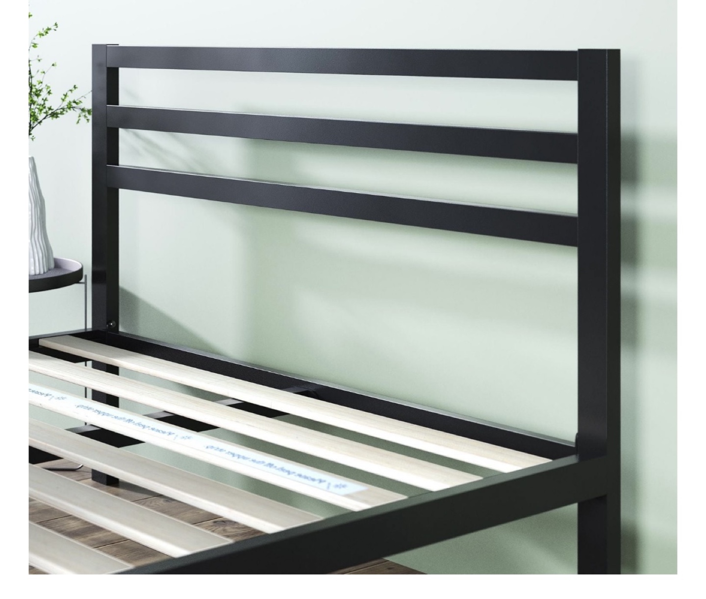 Queen Metal Platform Bed Frame - Black - photo 4