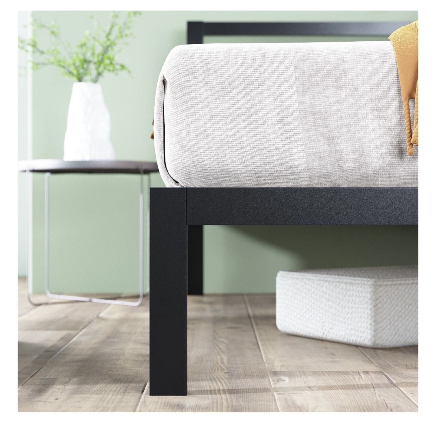 Queen Metal Platform Bed Frame - Black - photo 5