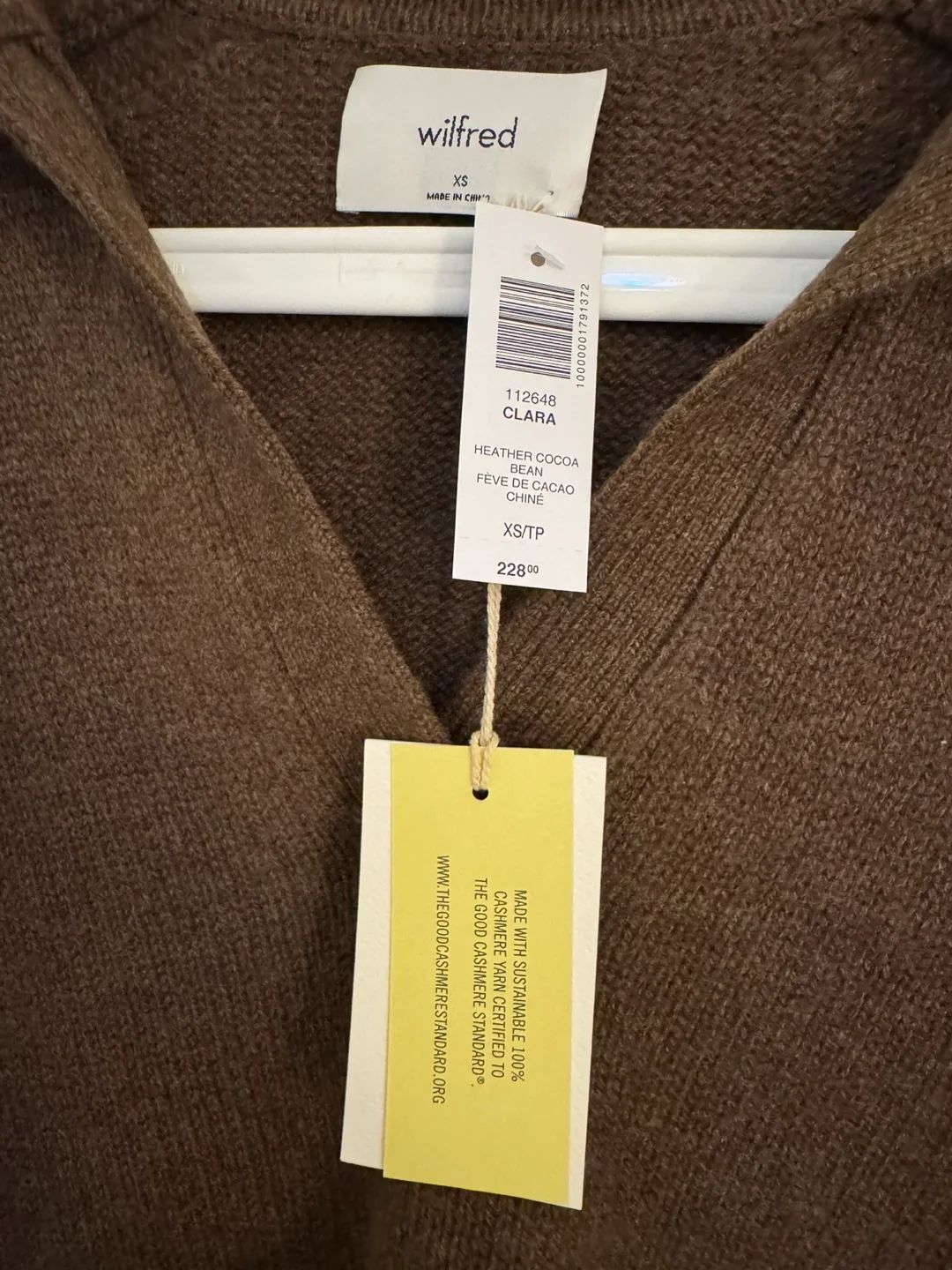 Brand new Wilfred Cashmere Sweater - Size XS image indicator(2)