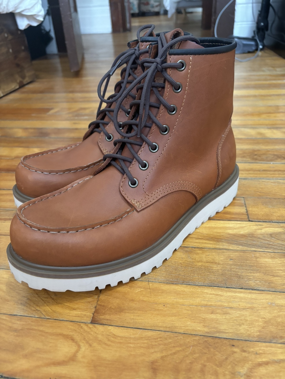 ECCO Stacker Men's Brown Leather Boots - photo 2