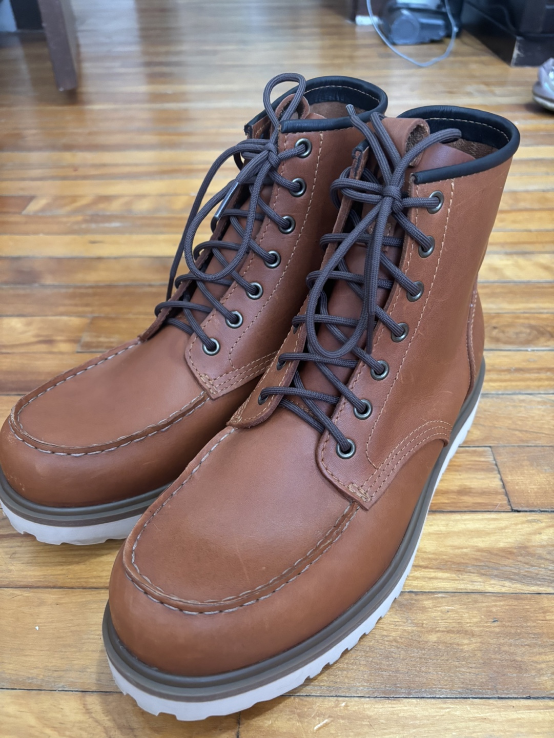 ECCO Stacker Men's Brown Leather Boots - photo 5