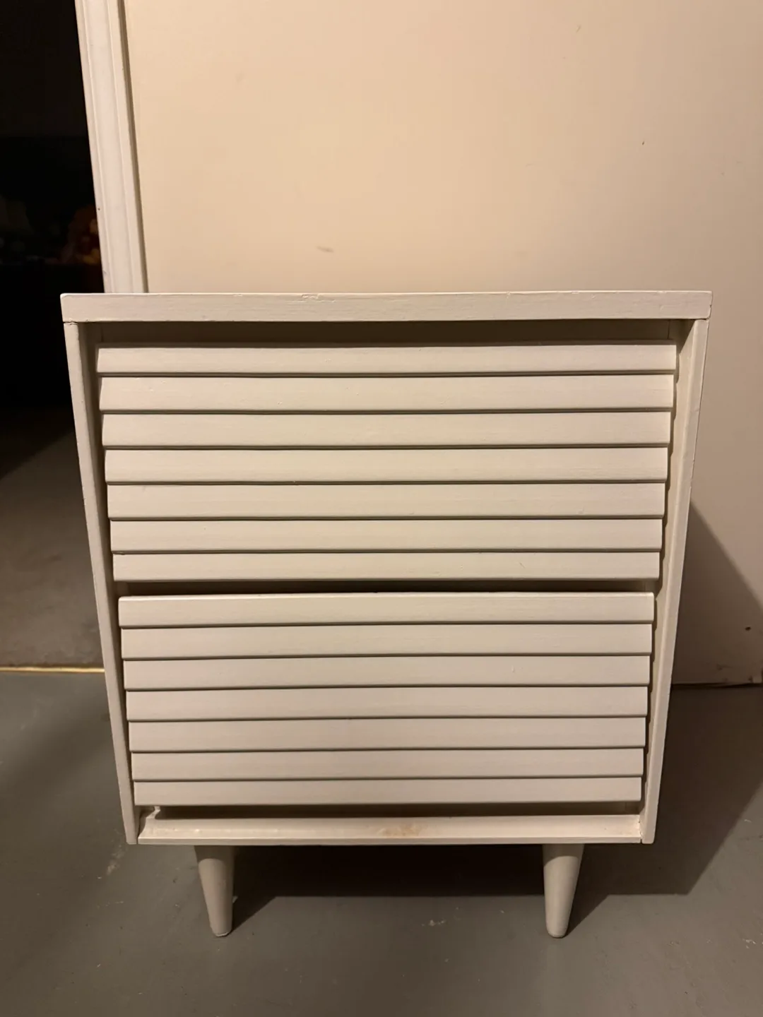 White Two-Drawer Nightstand thumbnail