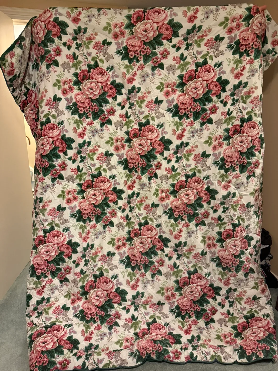 Queen Floral Comforter - reversible thumbnail
