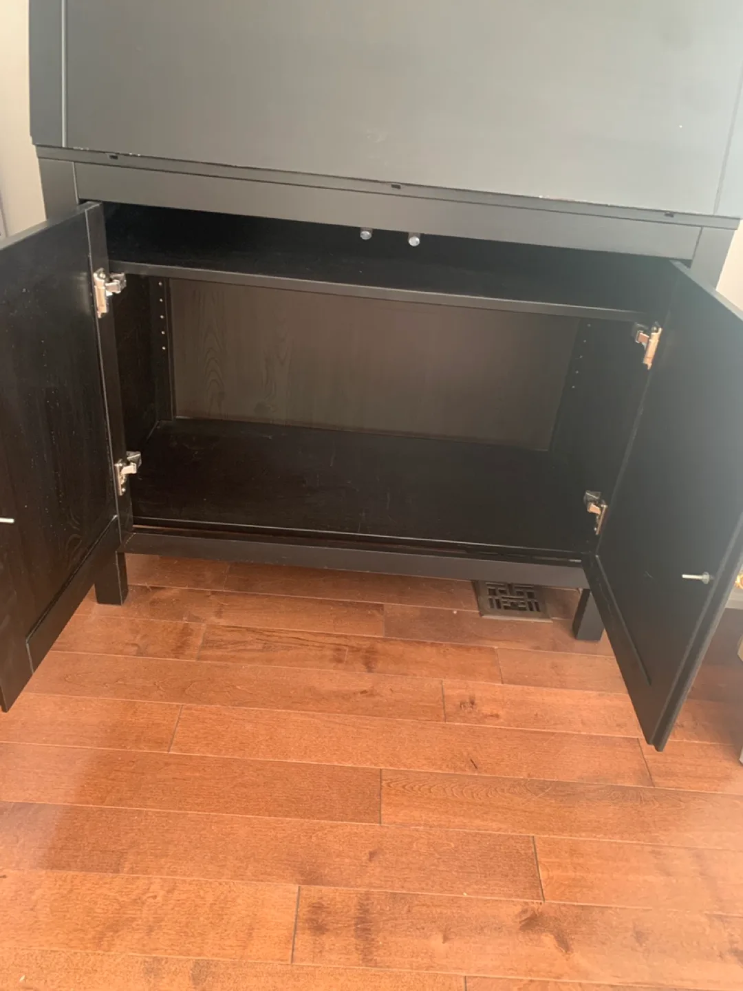 Black Secretary Desk with Storage image indicator(4)