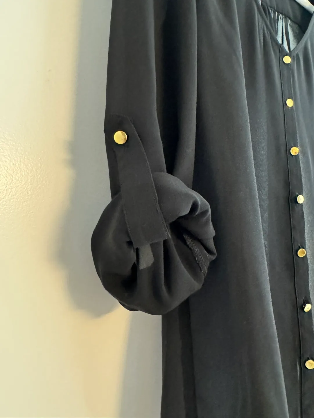 Sheer Black Bebe Blouse image indicator(2)