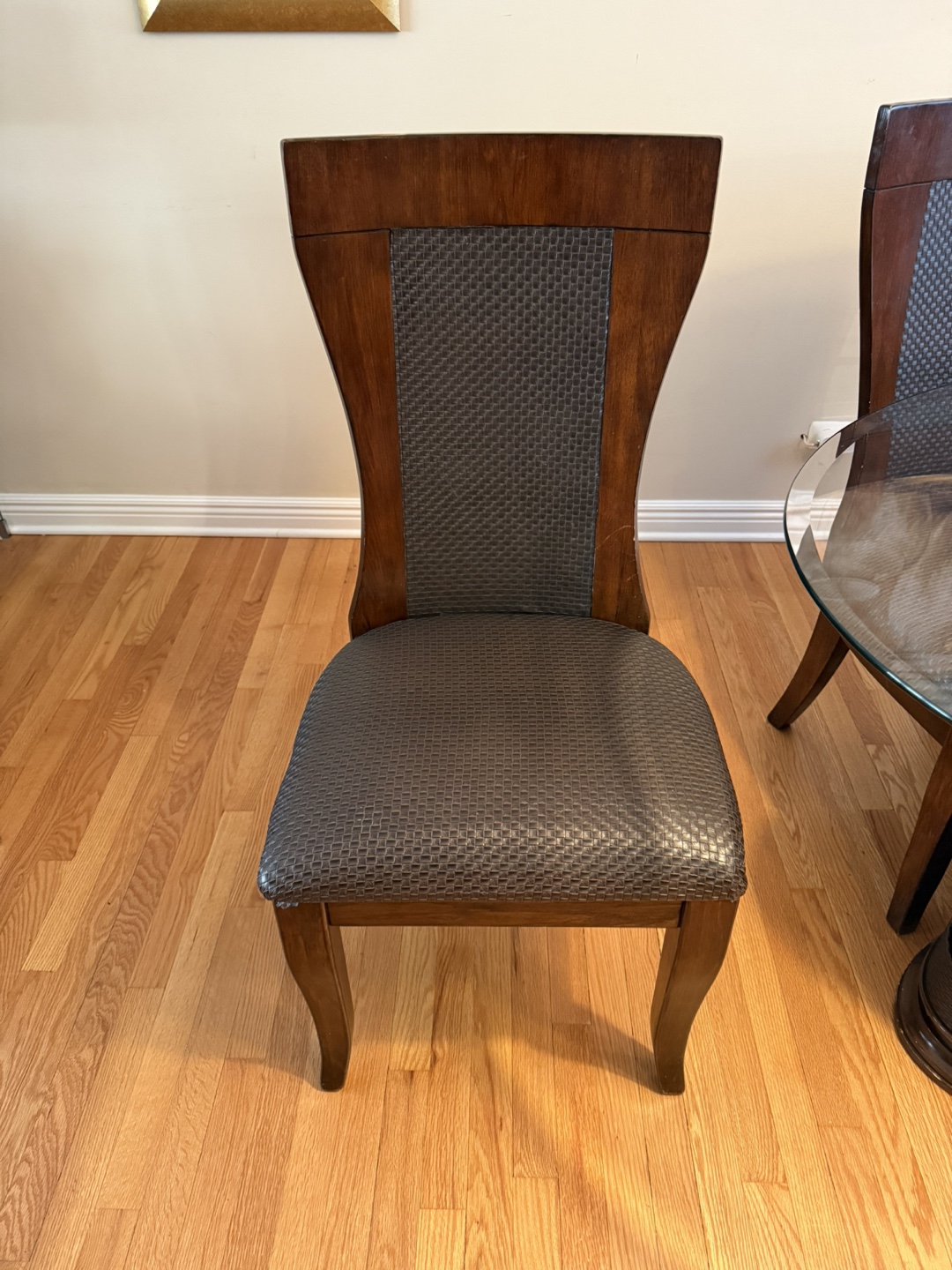 Glass Top Oval Dining Table with 4 Chairs - photo 4