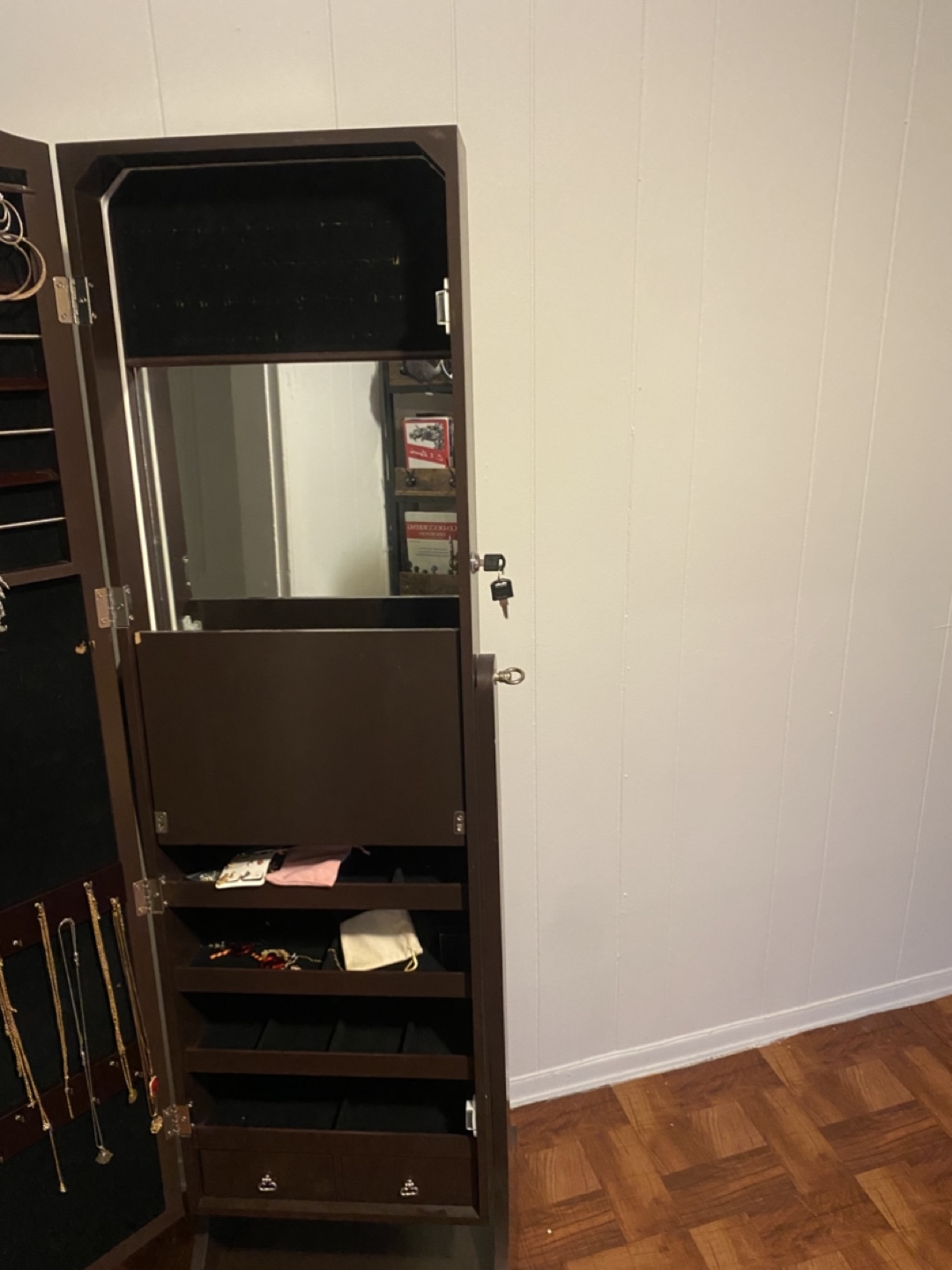 Full Length Armoire Jewelry Cabinet with LED Lights - photo 3