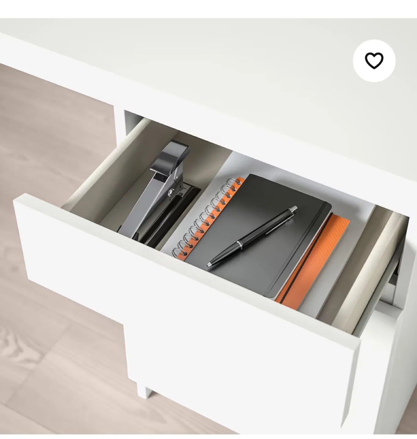 IKEA MALM Desk - White - 140x65 cm image indicator(6)