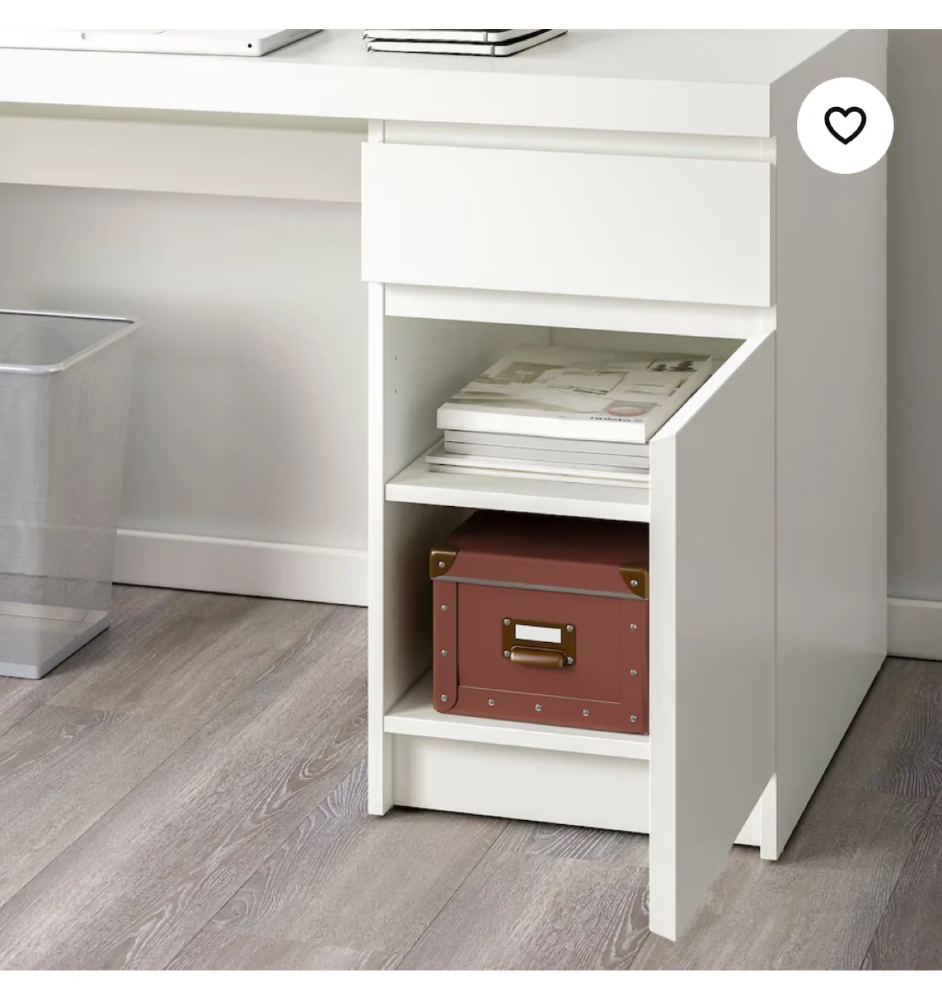 IKEA MALM Desk - White - 140x65 cm image indicator(4)