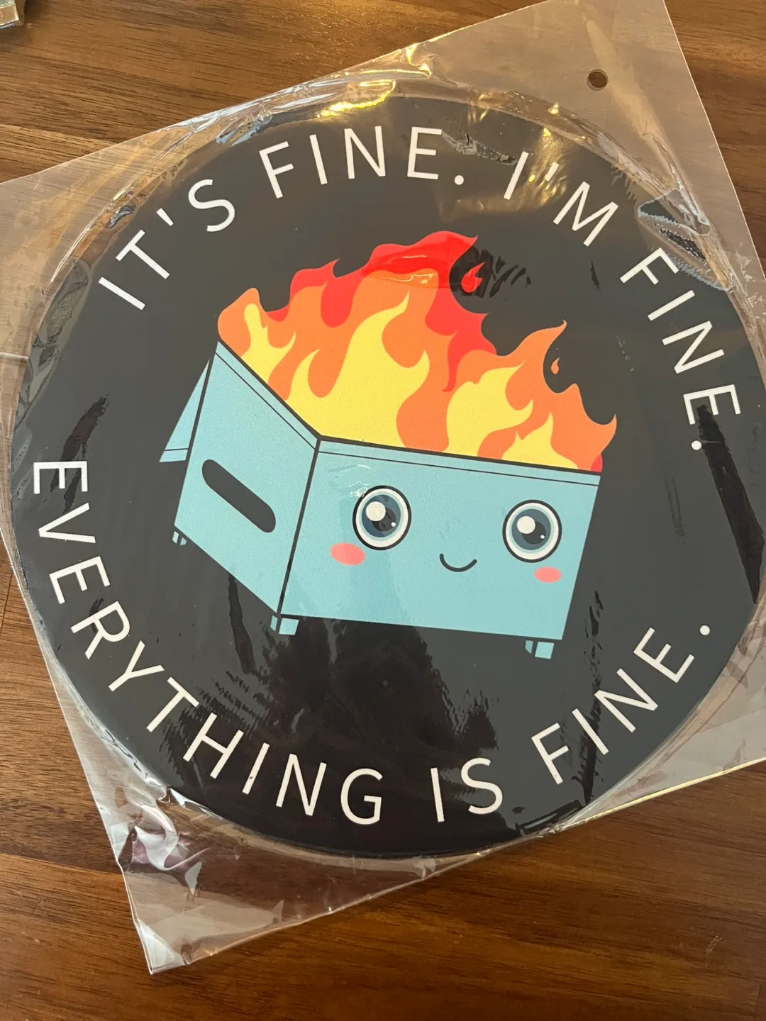 Funny Dumpster Fire mouse pad thumbnail