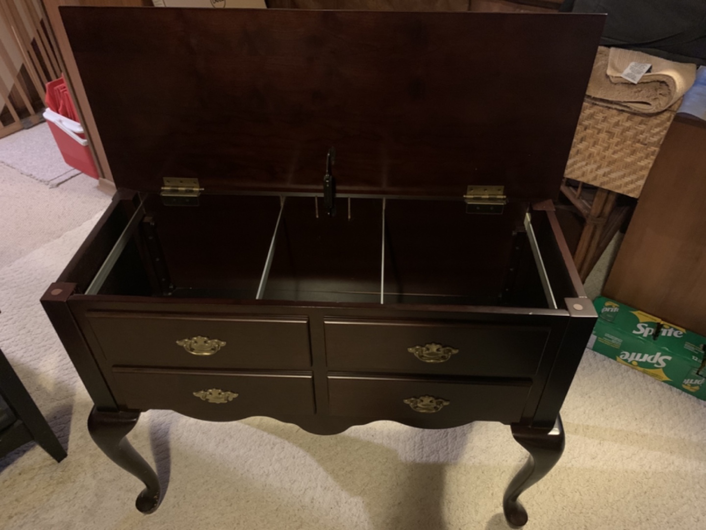 Bombay Company Wooden Console Table with Lift-Top - photo 2