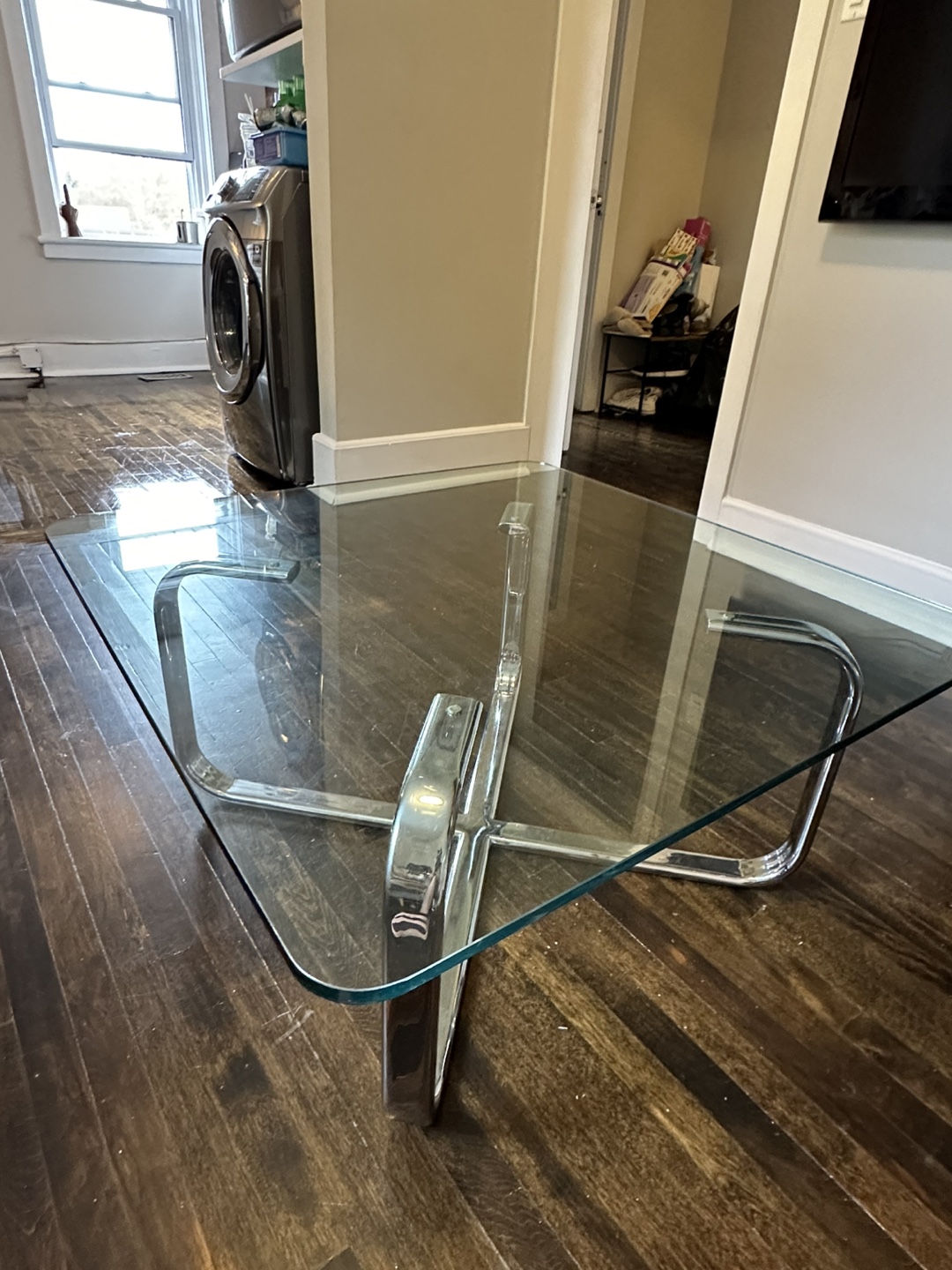 Mid-Century Modern Glass Coffee Table
