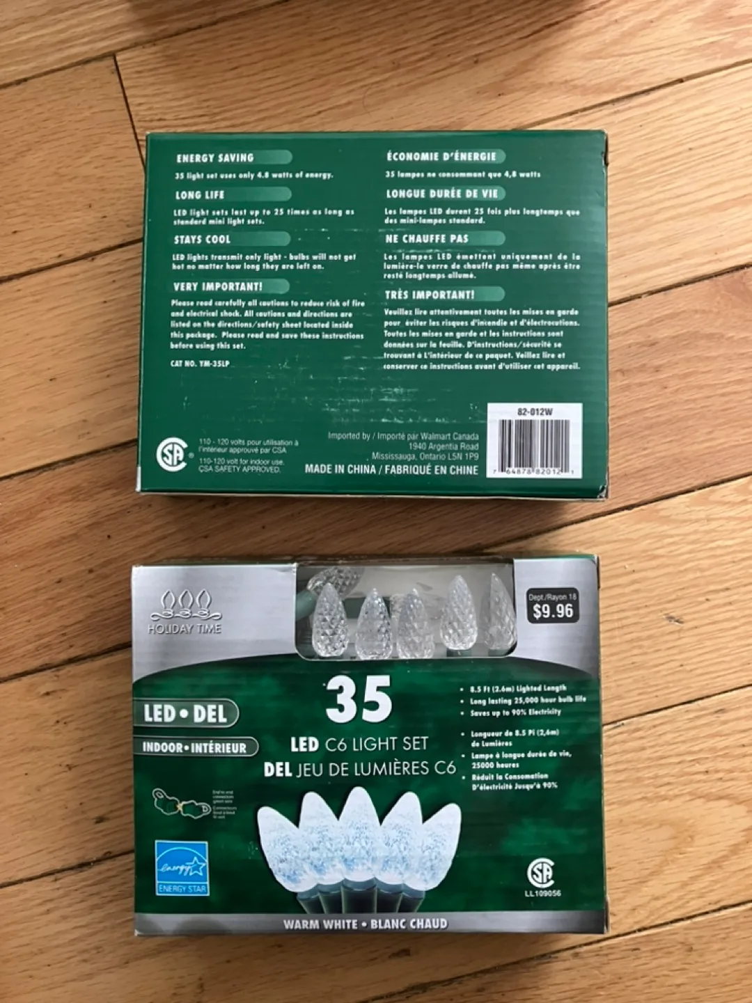 Holiday Time LED C6 Light Set - 35 Lights - Warm White image indicator(2)