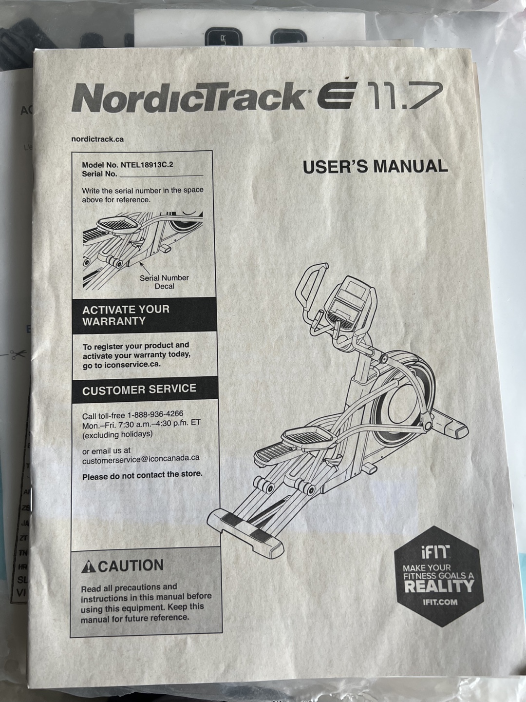 NordicTrack Elliptical 11.7 - Excellent Condition - photo 2