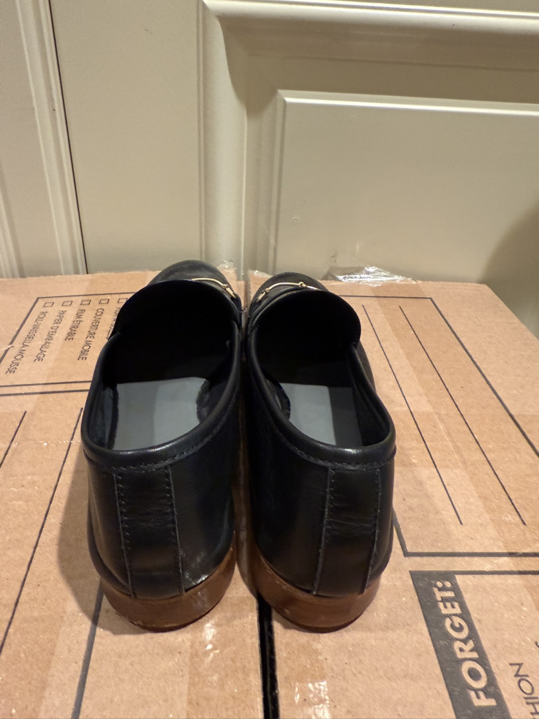 Topshop Women’s Black Leather Loafers - photo 2