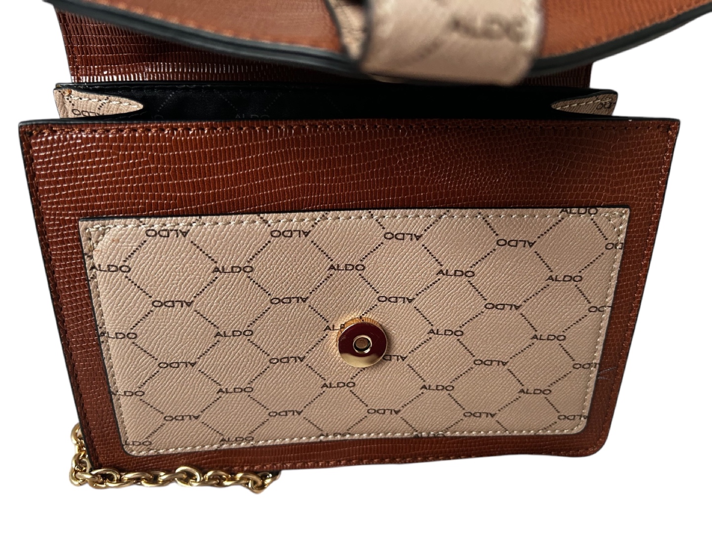 ALDO Brown and Beige Crossbody Bag - photo 4