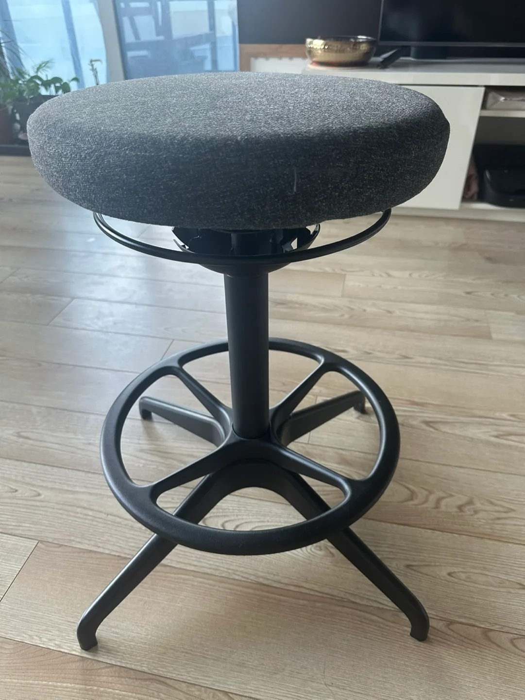 IKEA LIDKULLEN Sit/Stand Support Stool - Gunnared Dark Gray thumbnail