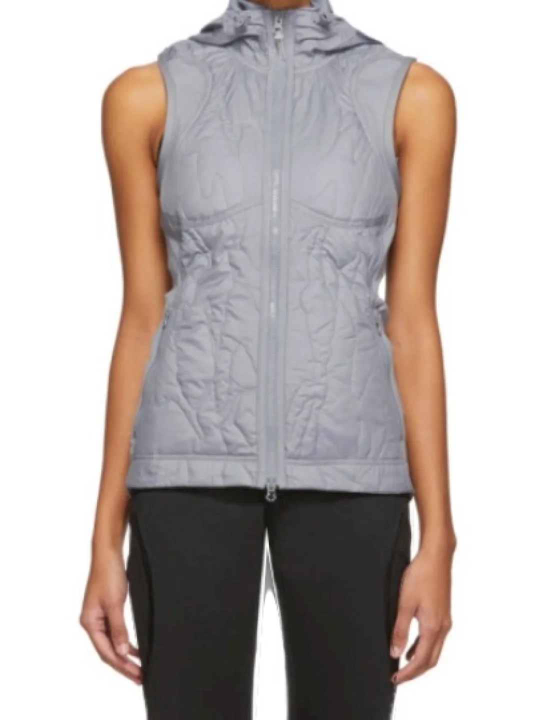 Stella McCartney for Adidas Grey Hoodie Vest image indicator(3)