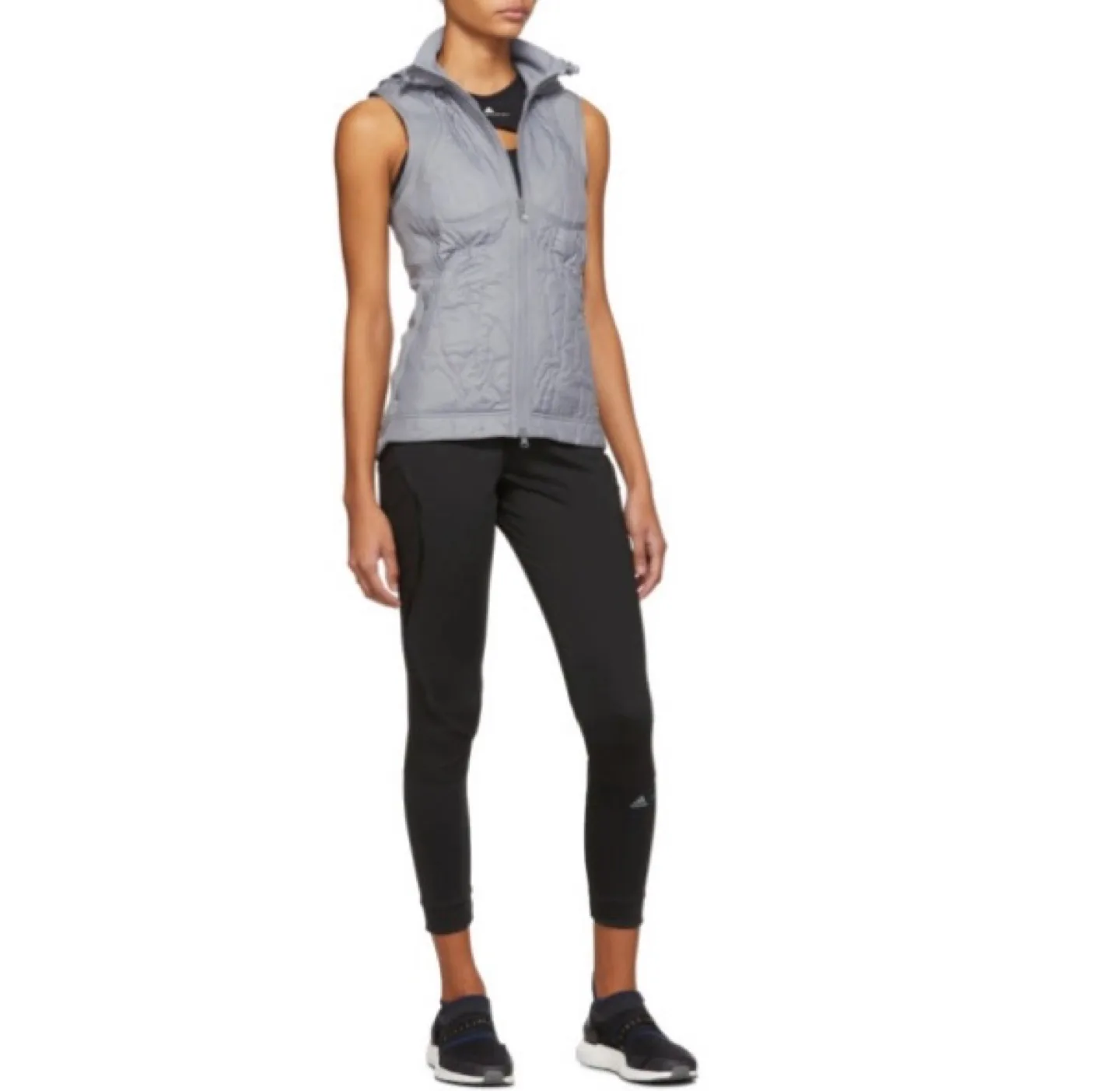 Stella McCartney for Adidas Grey Hoodie Vest image indicator(5)